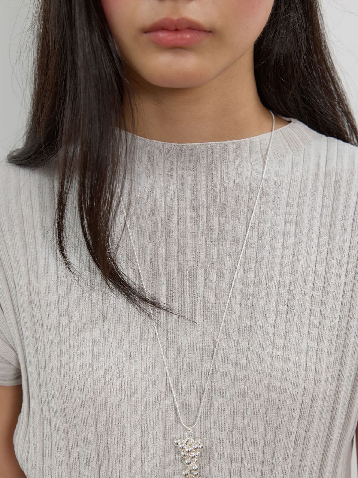 뮈뮈에르(MUEMUER) Pleated Short Sleeve Knit Top MU2678PO801M