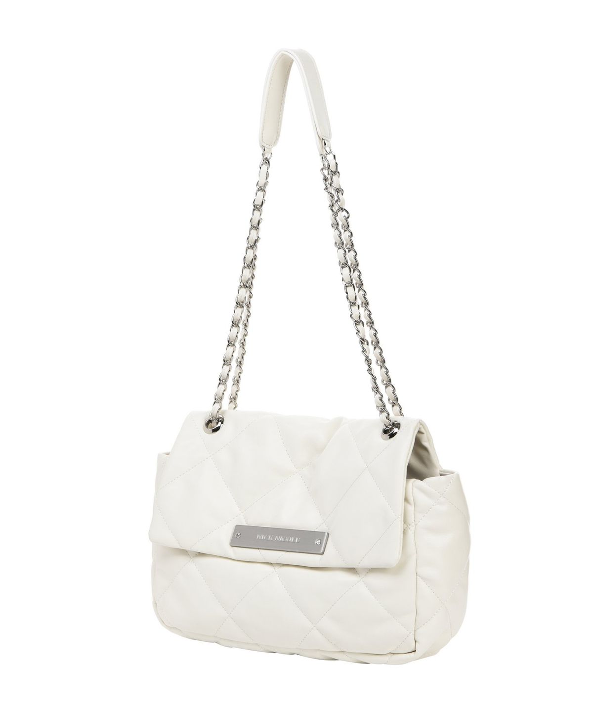 닉앤니콜(NICK&NICOLE) CRYSTAL CLASSIC CHAIN BAG_CREAM