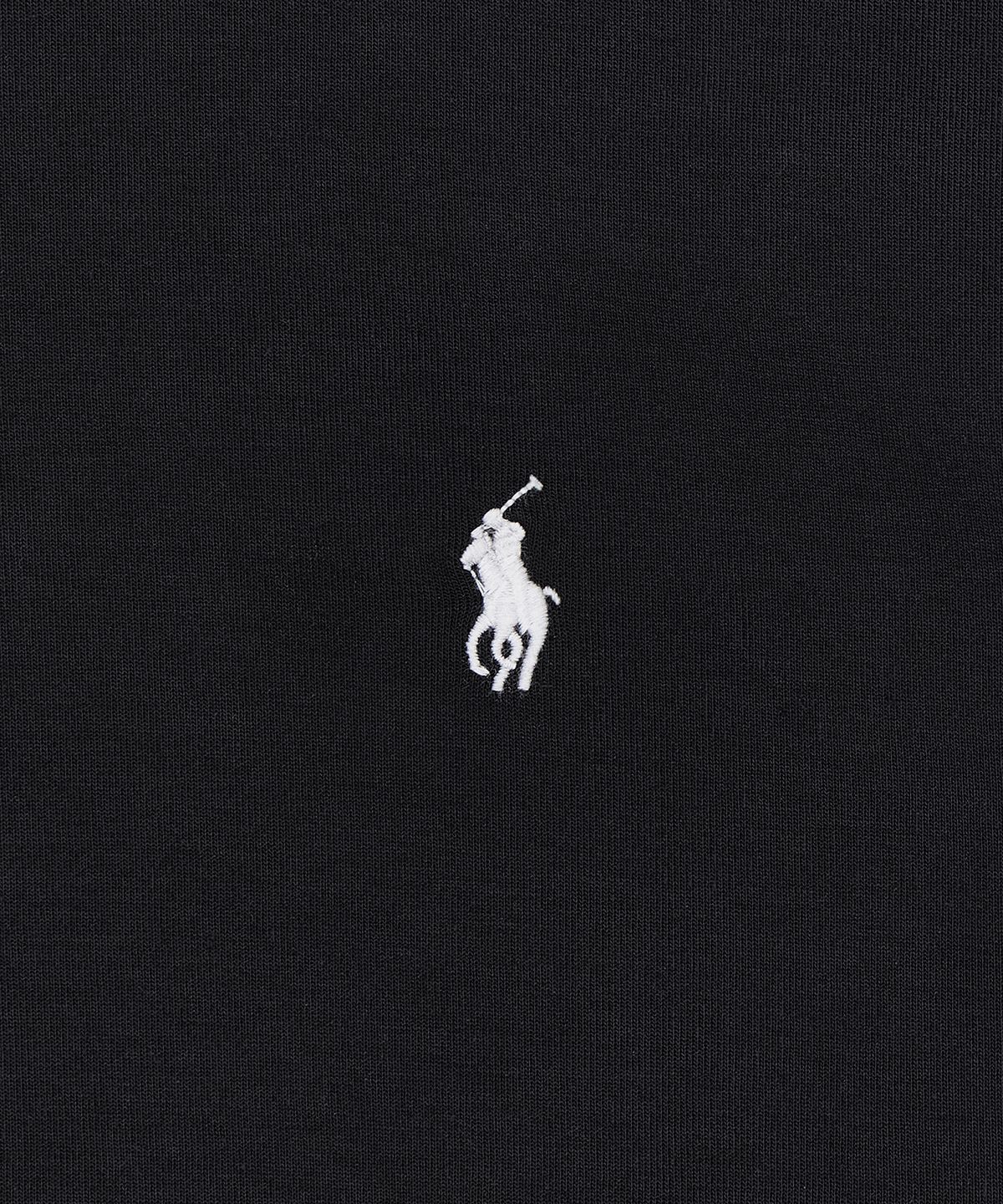 폴로 랄프 로렌(POLO RALPH LAUREN) 더블 니트 풀 지퍼 후디-블랙