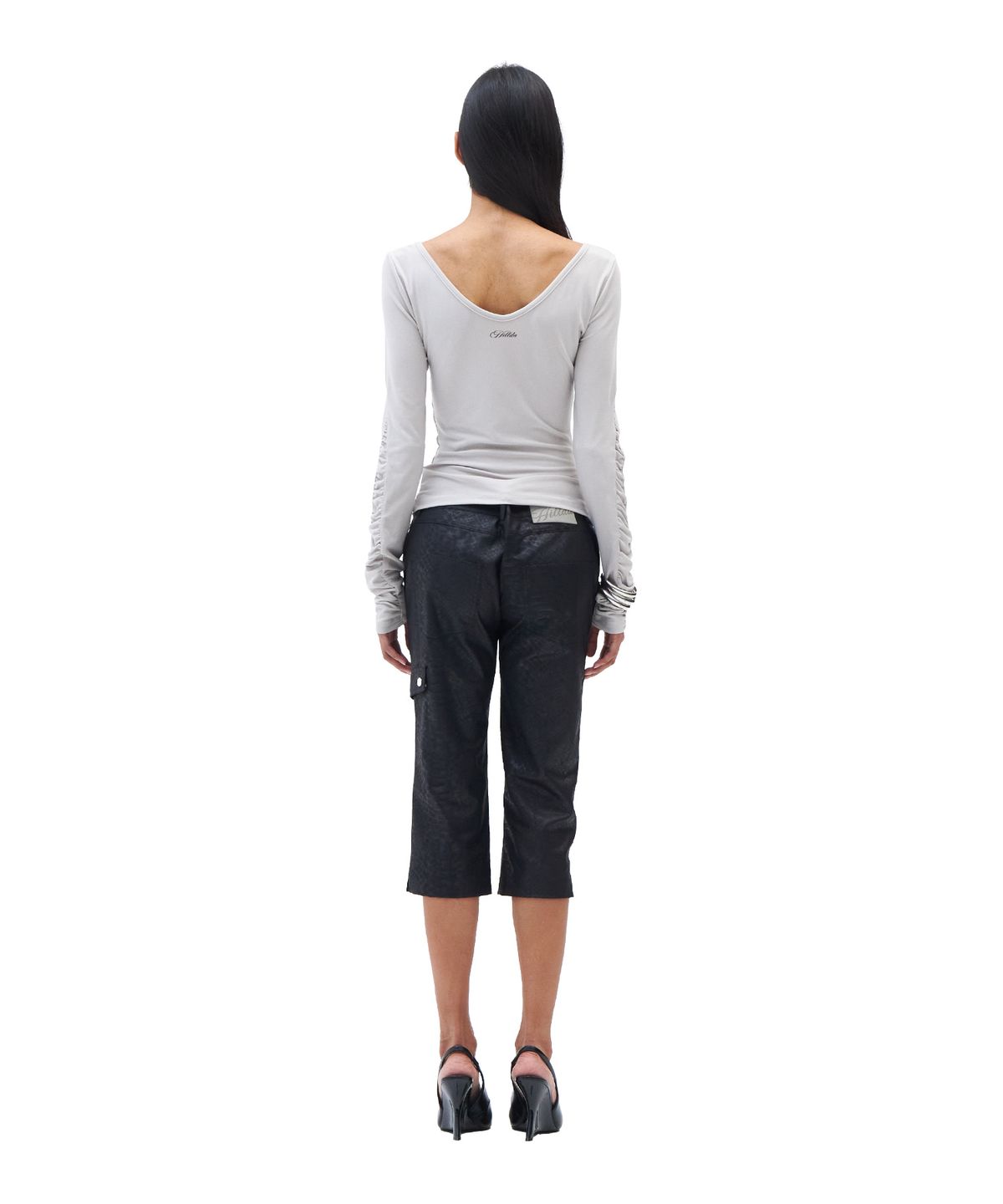 힐다(HILLDA) Gathered Long Sleeve [Beige]