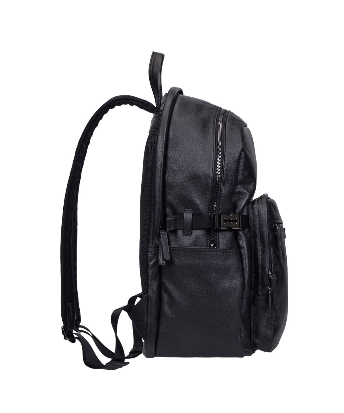 분크(VUNQUE) Perfec Two-Touch Slate Leather Backpack (퍼펙 투 터치 슬레이트 레더 백팩) Black