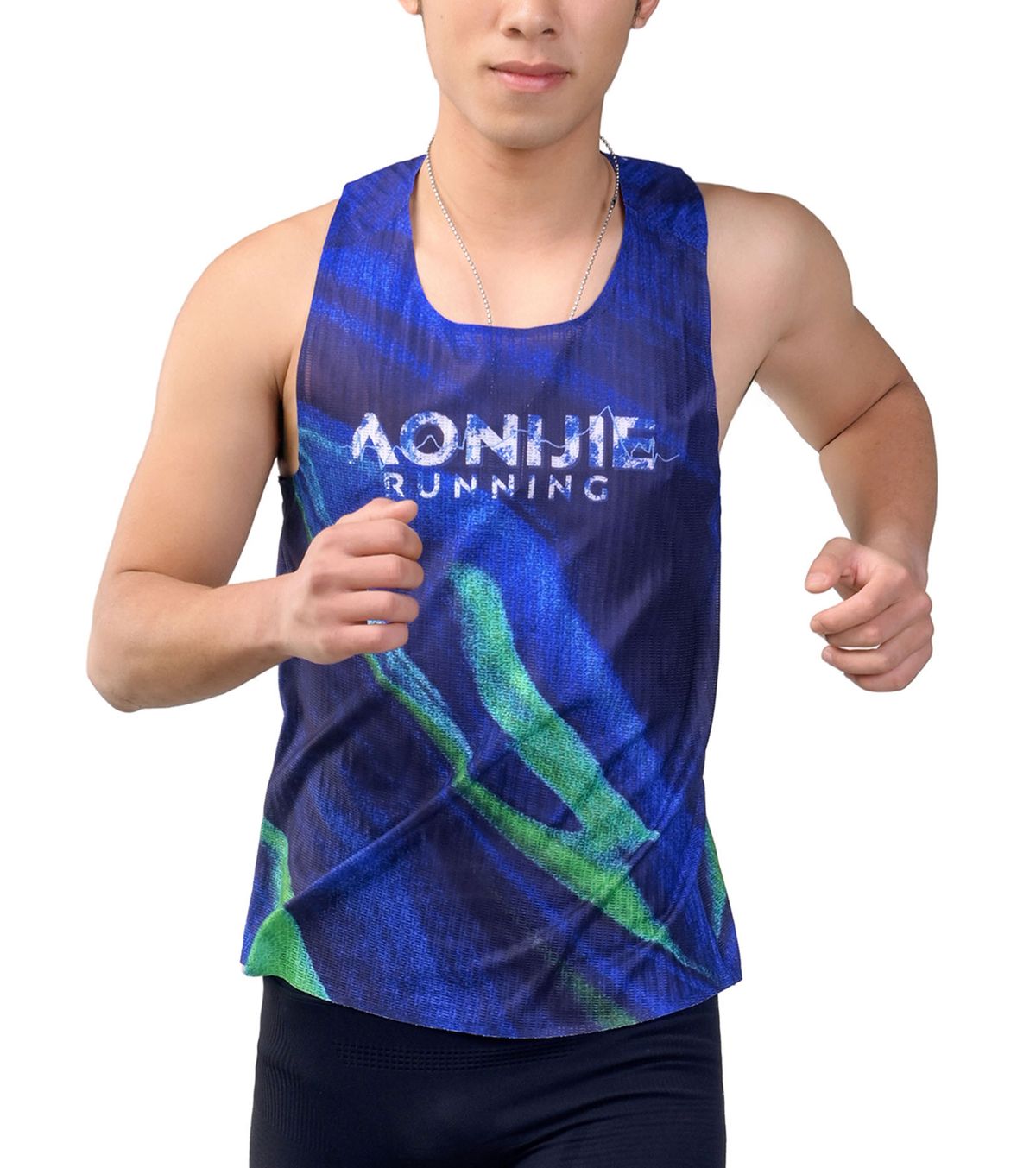 오니지(AONIJIE) 러닝 싱글렛 MT64 (Blue)
