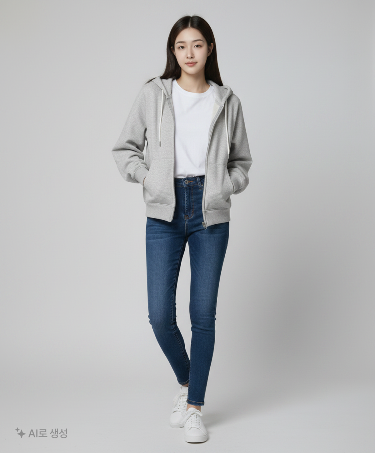 스파오(SPAO) 후드 집업 L