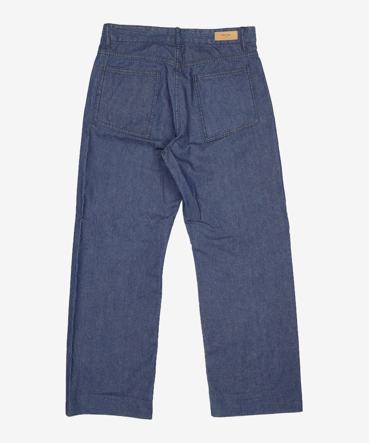 티엔지티(TNGT) [BLUER THAN] INDIGO WIDE FIT LINEN RAW-DENIM CURVED PANTS TNPA1E790B2 78