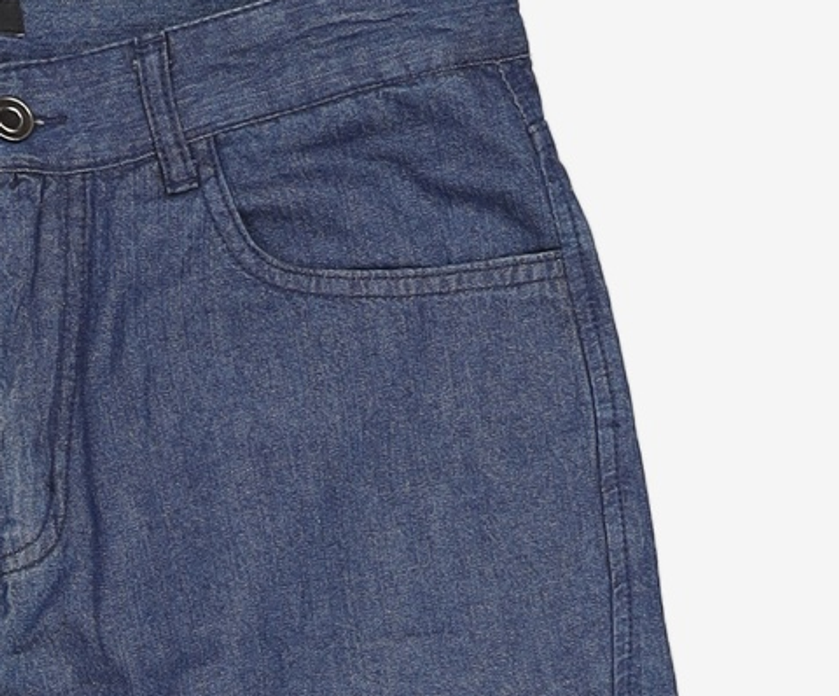 티엔지티(TNGT) [BLUER THAN] INDIGO WIDE FIT LINEN RAW-DENIM CURVED PANTS TNPA1E790B2 78