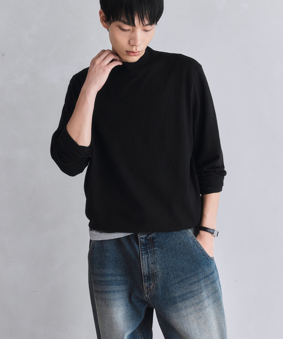 더니트컴퍼니(THEKNITCOMPANY) 워셔블 에센셜 모크넥 니트 4color