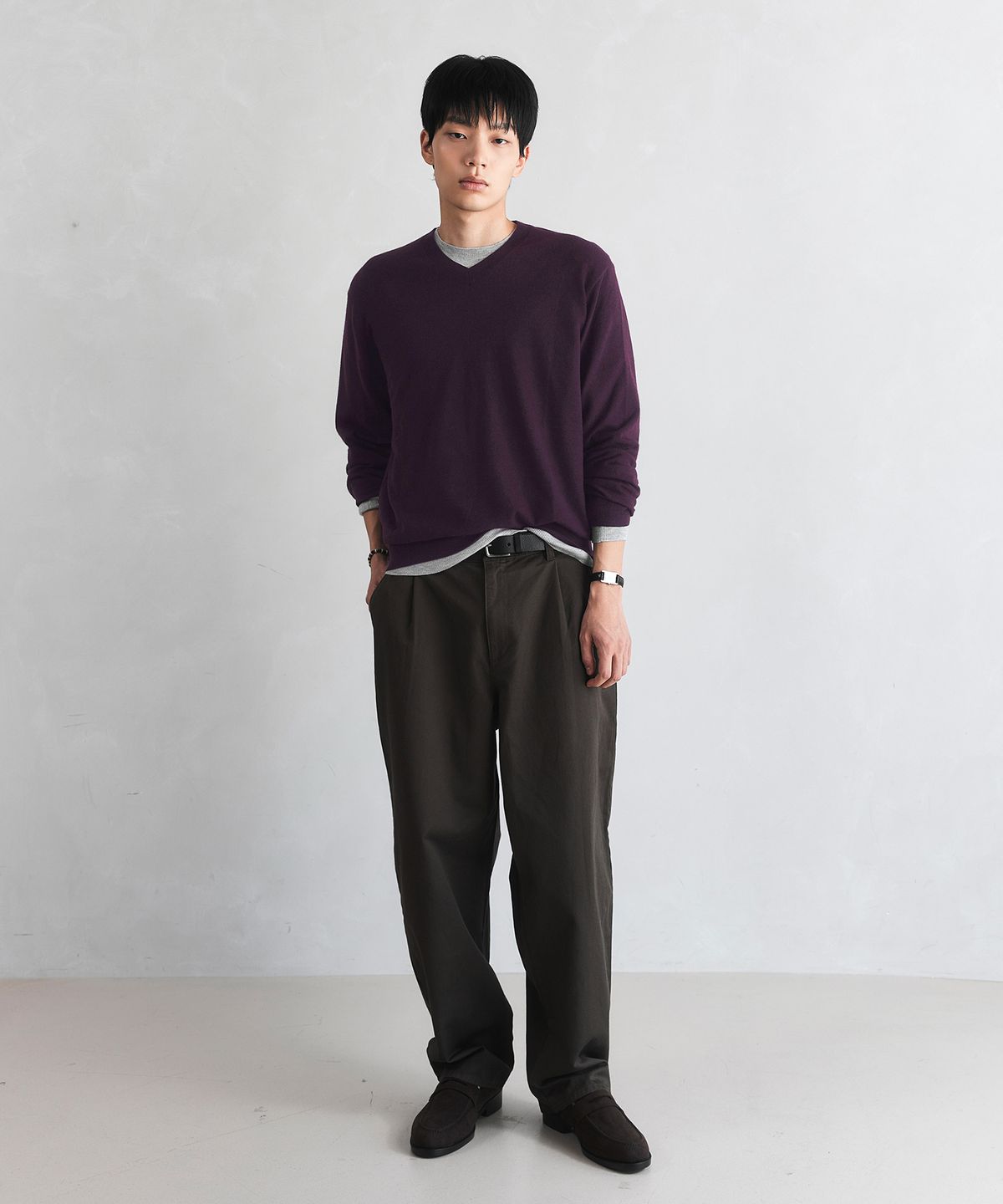 더니트컴퍼니(THEKNITCOMPANY) 워셔블 에센셜 브이넥 니트 9color