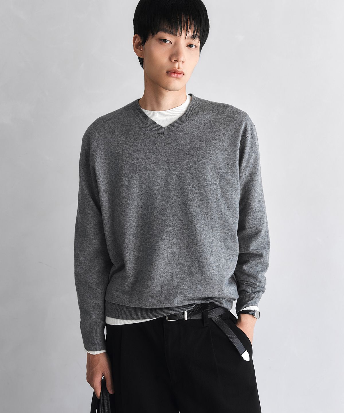 더니트컴퍼니(THEKNITCOMPANY) 워셔블 에센셜 브이넥 니트 9color