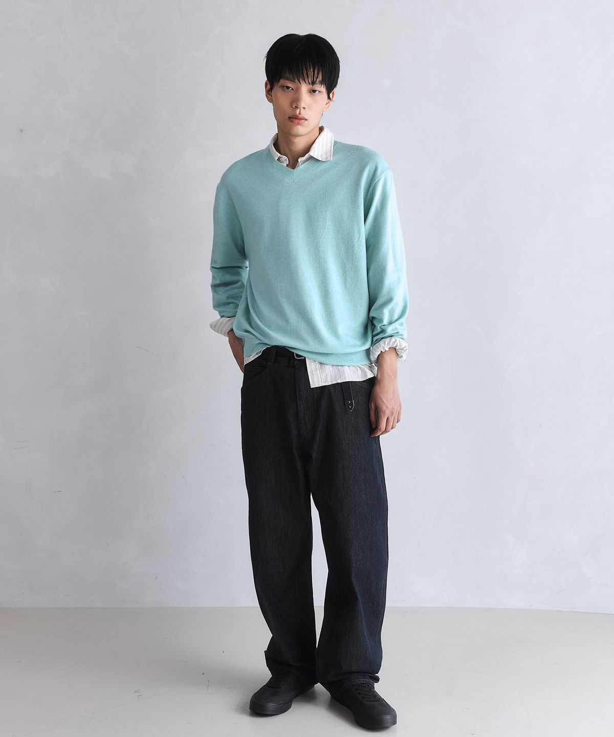 더니트컴퍼니(THEKNITCOMPANY) 워셔블 에센셜 브이넥 니트 9color