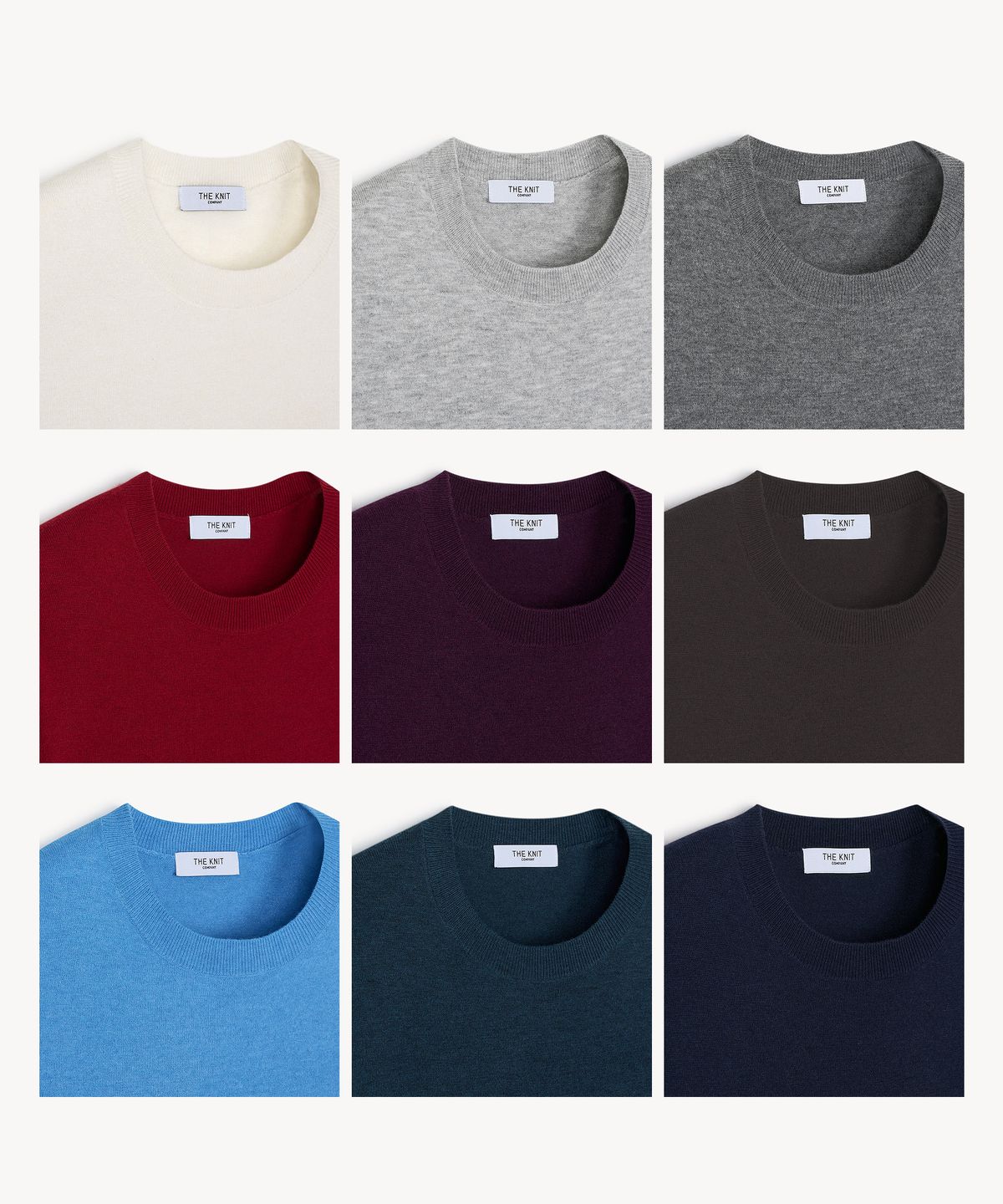 더니트컴퍼니(THEKNITCOMPANY) 워셔블 에센셜 크루넥 니트 10color