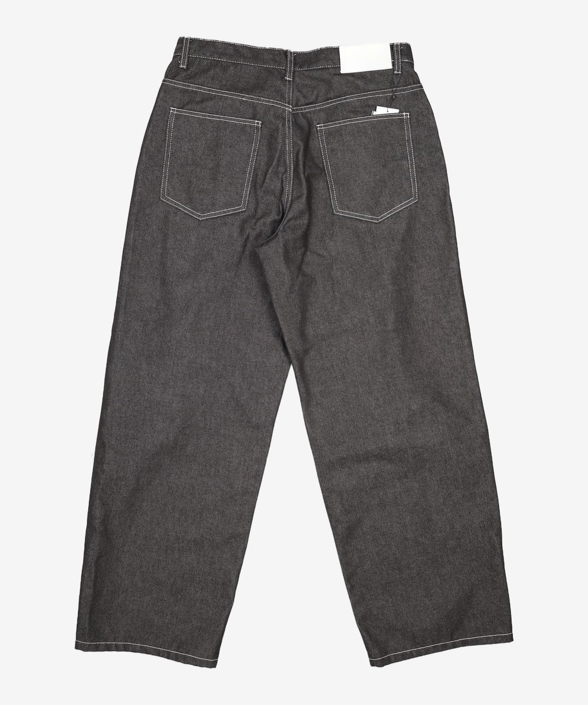 데케트(DECET) Deep Pleats Wide Jeans DCPT030Black 34