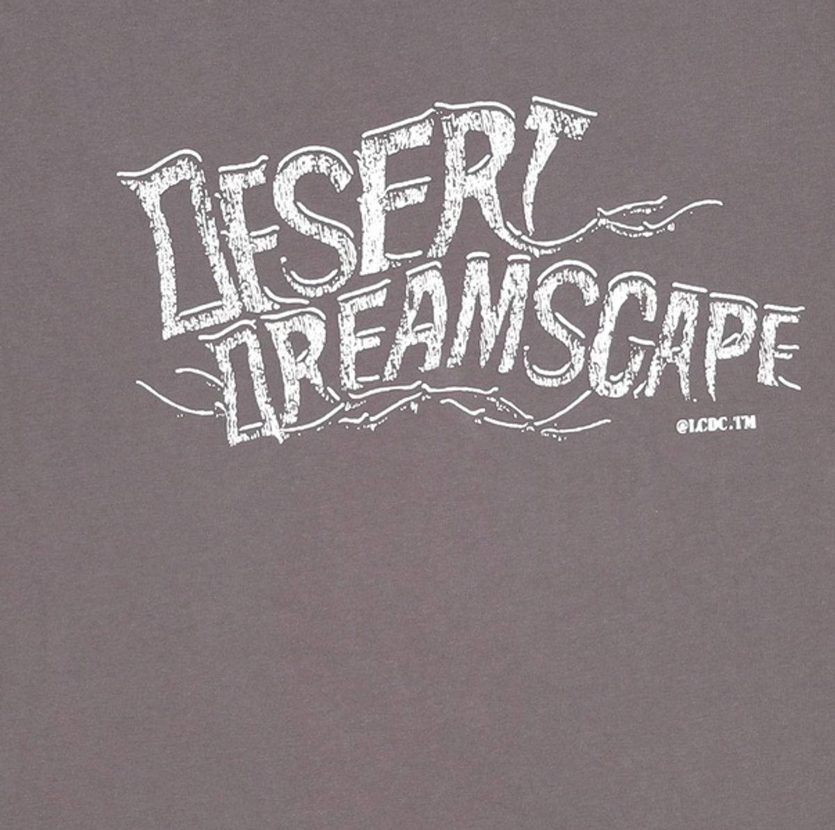 엘씨디씨티엠(LCDC™) ASYMMETRIC PRINTED T-SHIRT (DARK GREY) FREE