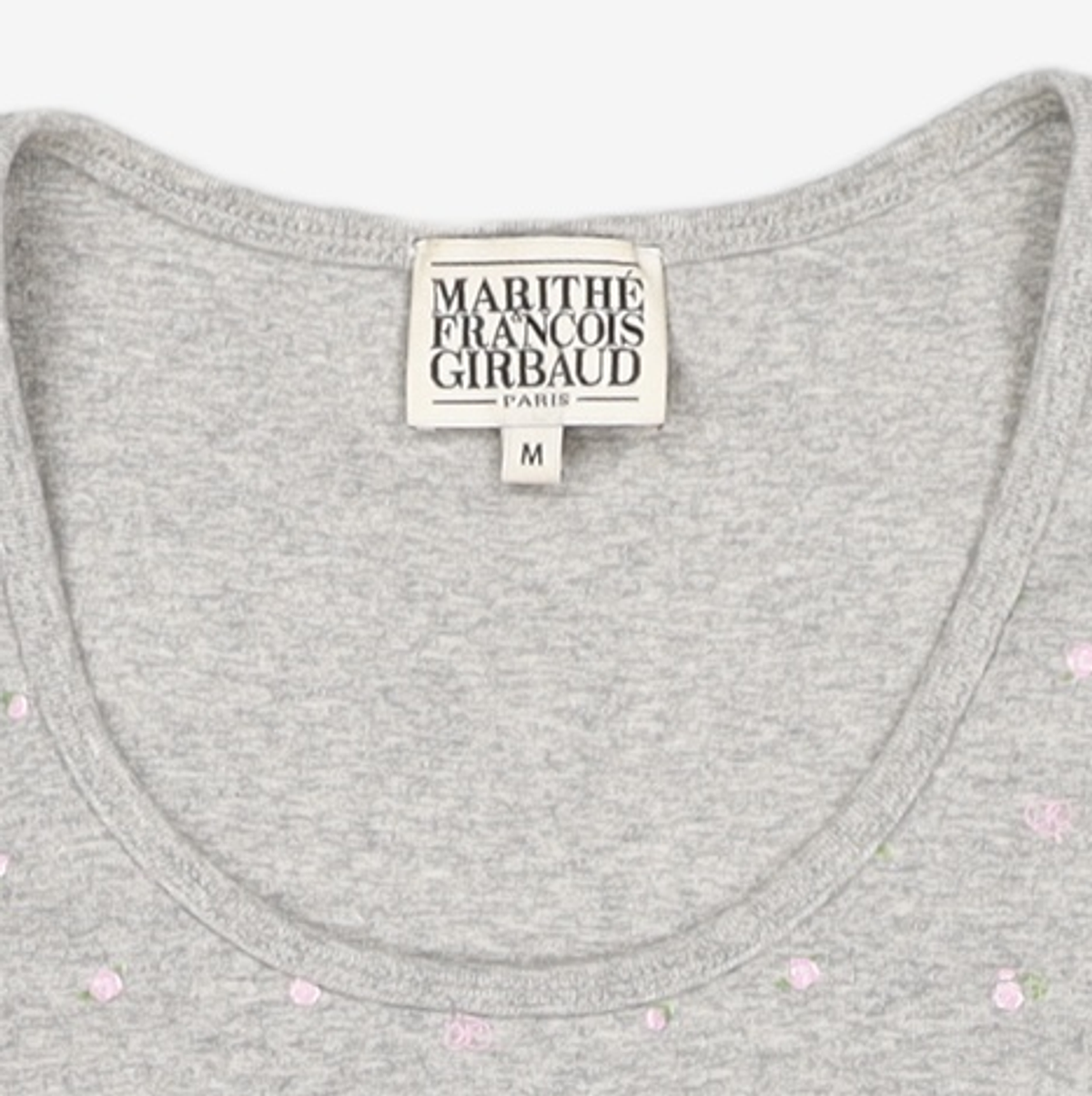 마리떼 프랑소와 저버(MARITHÉ + FRANҪOIS GIRBAUD) W FLOWER SHORT SLEEVE TEE melange gray M