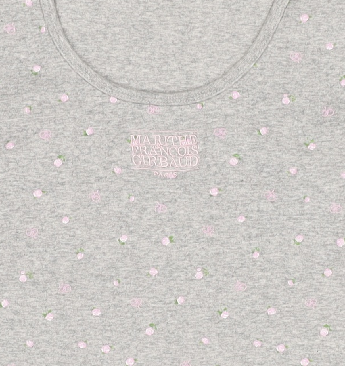 마리떼 프랑소와 저버(MARITHÉ + FRANҪOIS GIRBAUD) W FLOWER SHORT SLEEVE TEE melange gray M