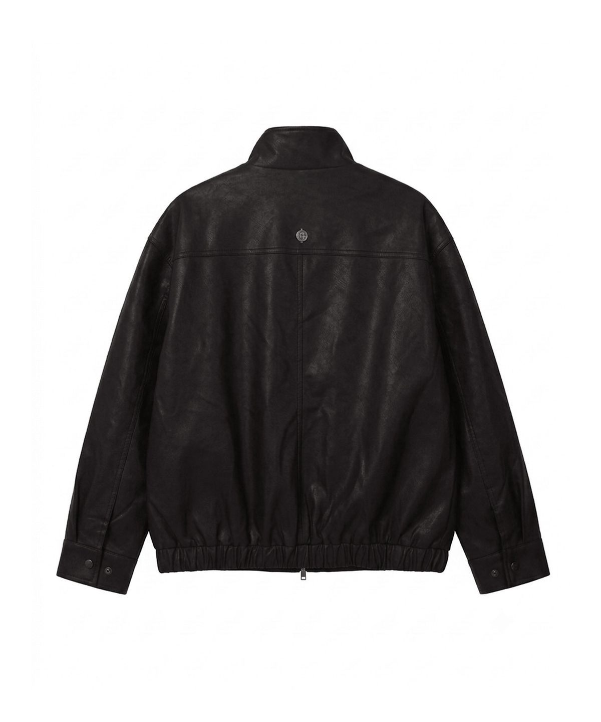 레더리(LEATHERY) 하이넥 레더 블루종 자켓 [D.BROWN]