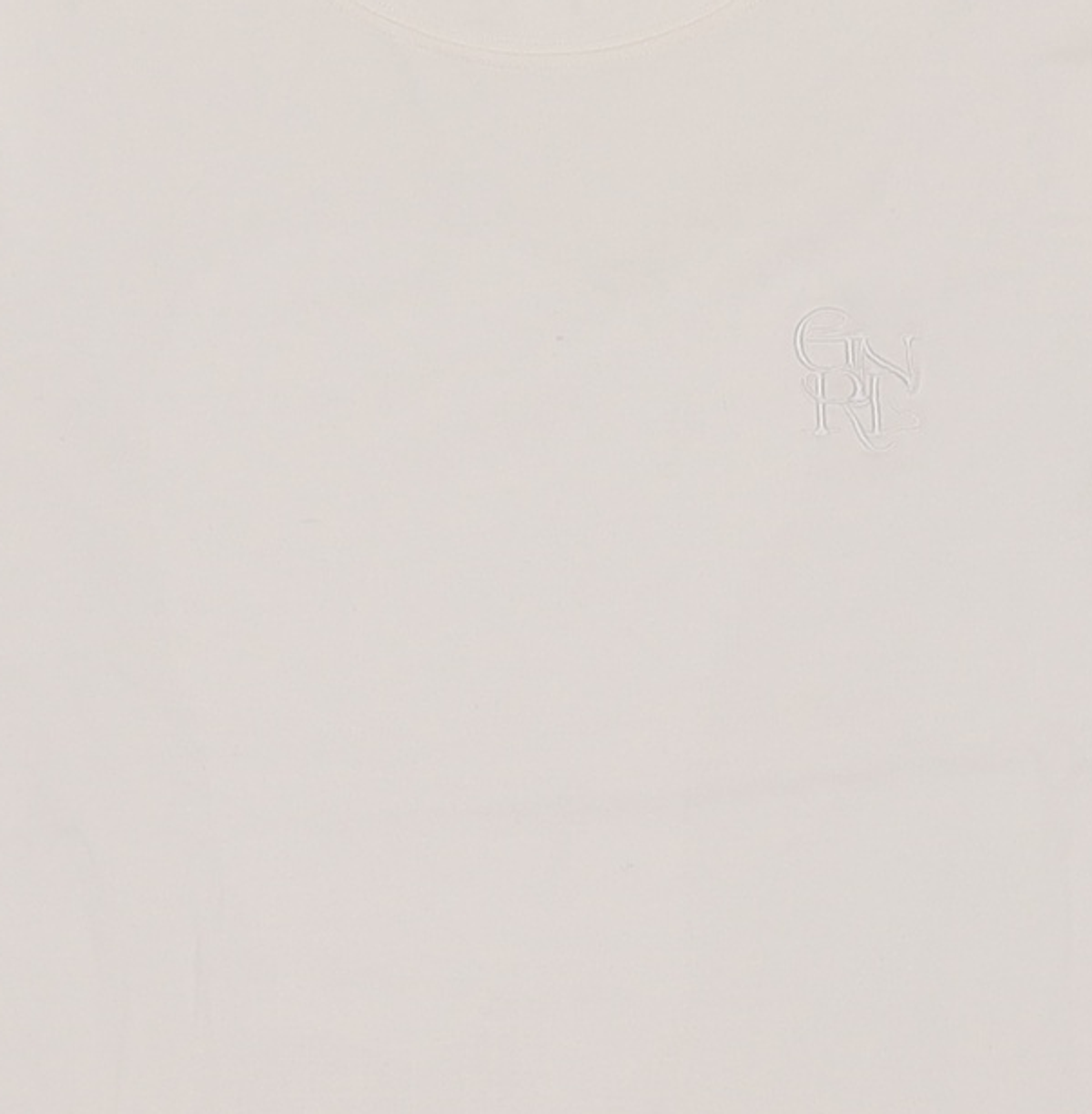 제너럴 아이디어(GENERAL IDEA) GNRL 실켓 반팔 티셔츠 [WHITE] / WBC2L01516 S