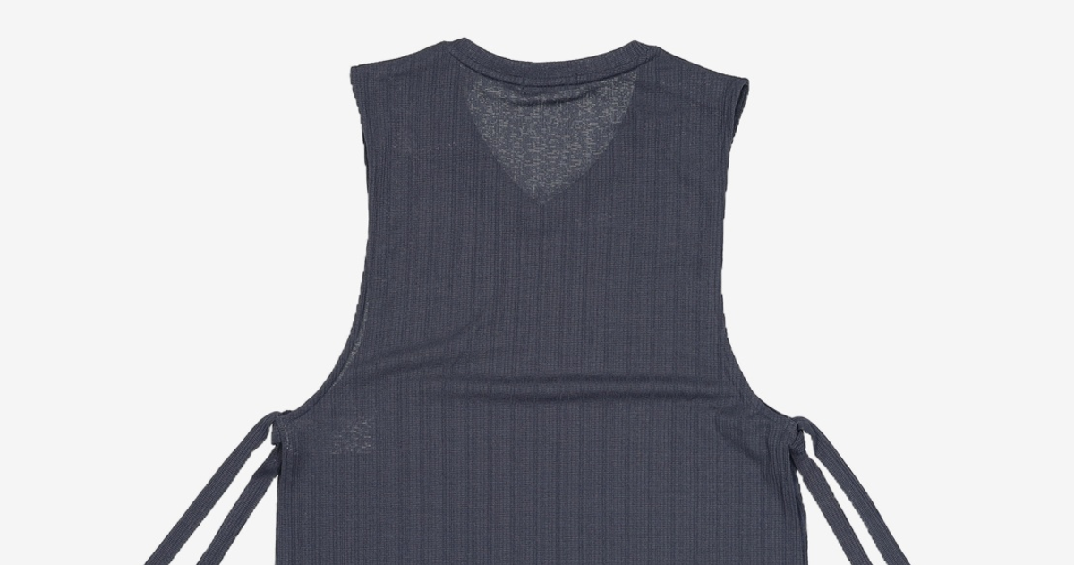 뒤란(DURAN) 워셔블 썸머 니트 오픈 타이 베스트 DTF4S-3072 2colors FREE