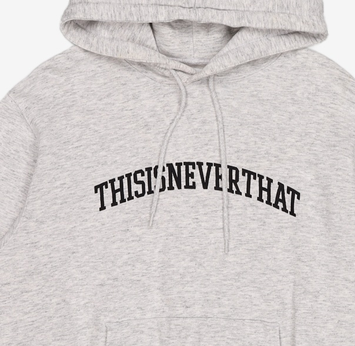 디스이즈네버댓(THISISNEVERTHAT) (FW21) Arch-Logo Hoodie - Heather Grey S