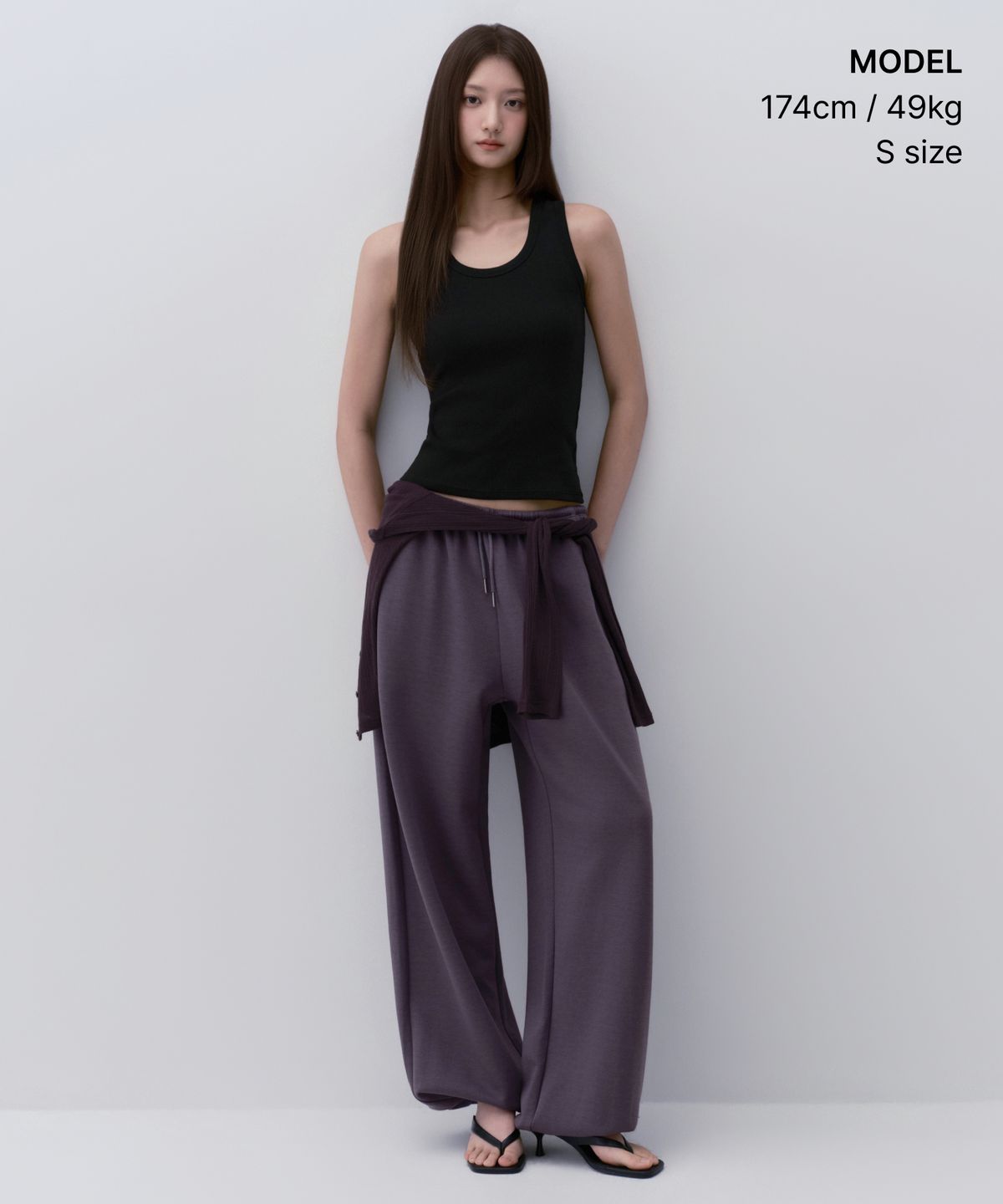 무신사 스탠다드 우먼(MUSINSA STANDARD WOMAN) 우먼즈 저지 벌룬 조거 팬츠 [퍼플]