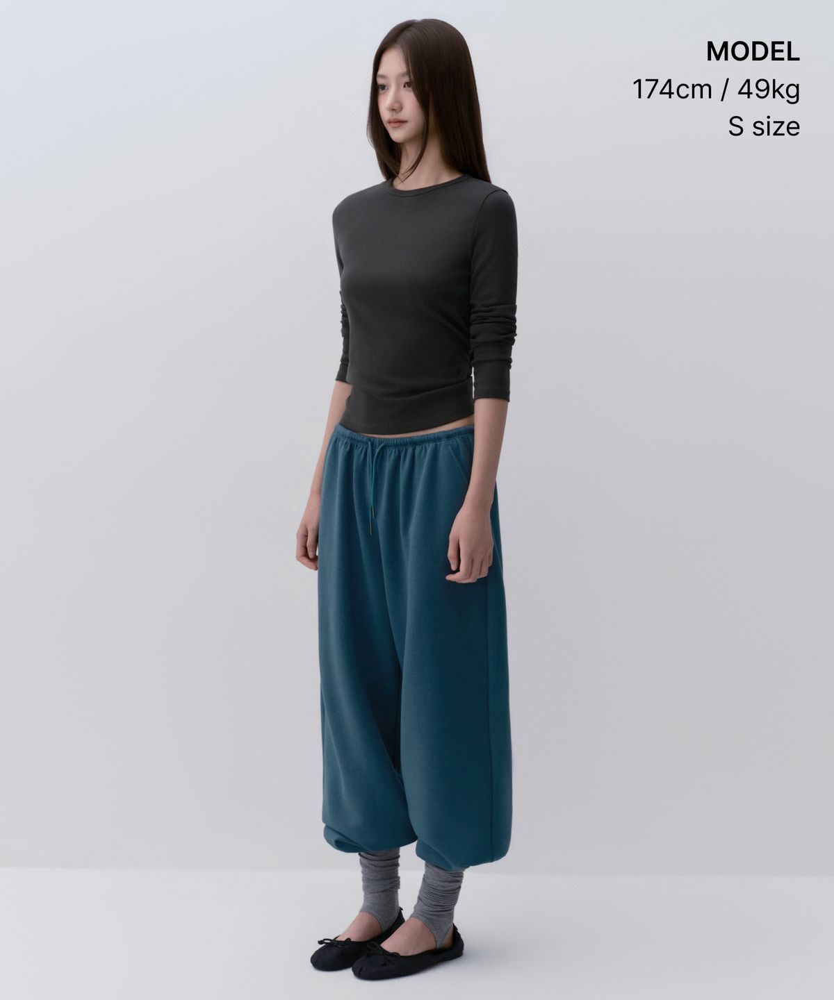 무신사 스탠다드 우먼(MUSINSA STANDARD WOMAN) 우먼즈 저지 벌룬 조거 팬츠 [미드나잇 블루]