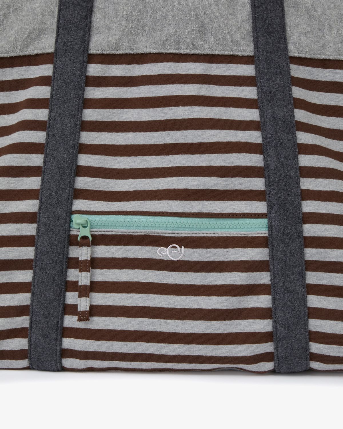 에이이에이이(AEAE) STRIPE BIG TOTE BAG [BROWN]