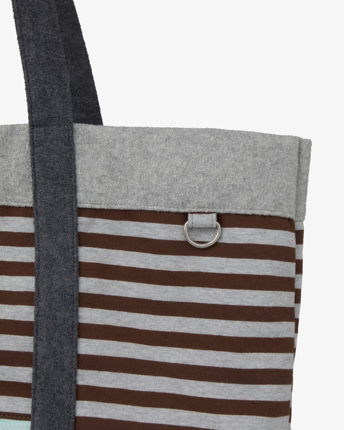 에이이에이이(AEAE) STRIPE BIG TOTE BAG [BROWN]