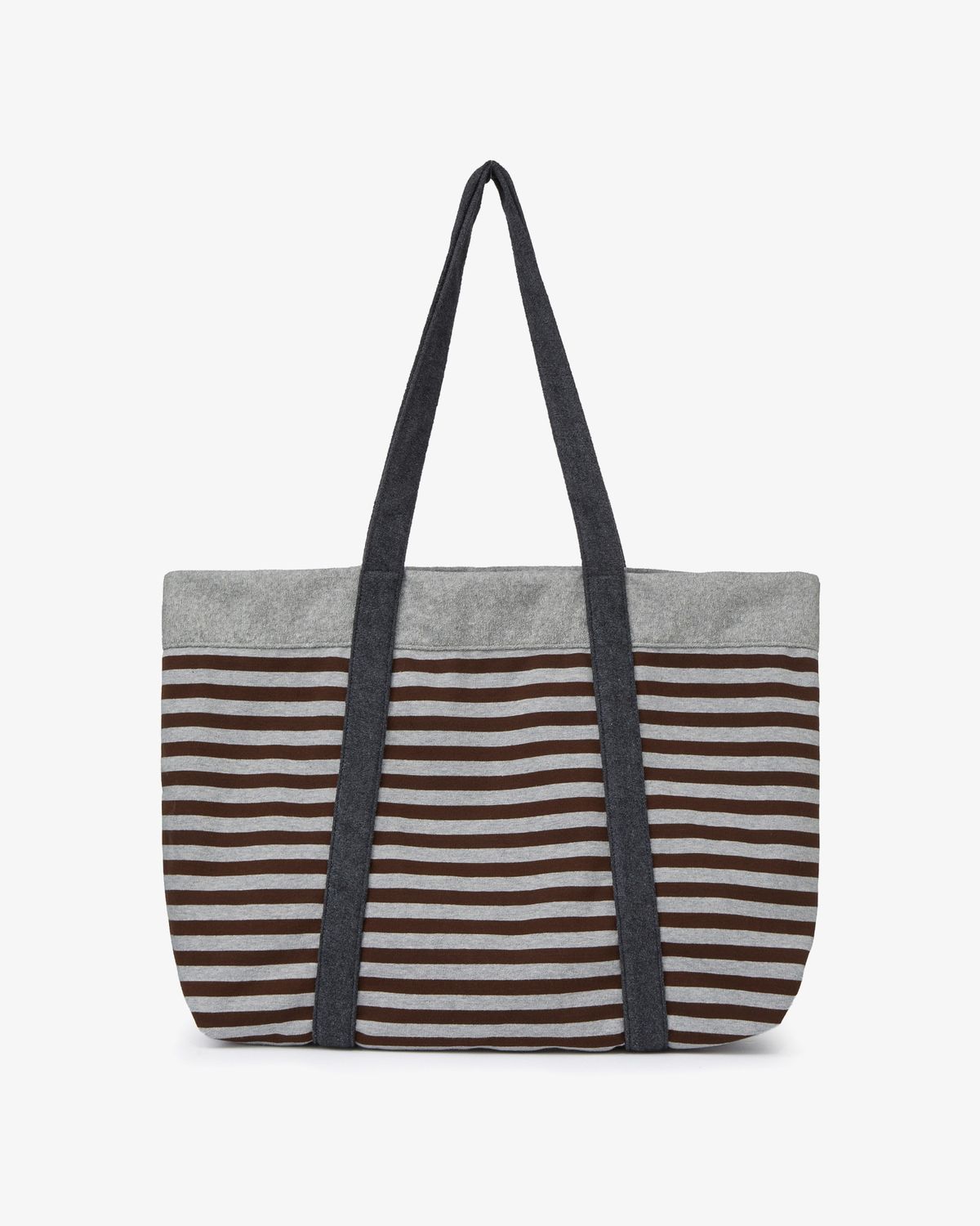 에이이에이이(AEAE) STRIPE BIG TOTE BAG [BROWN]