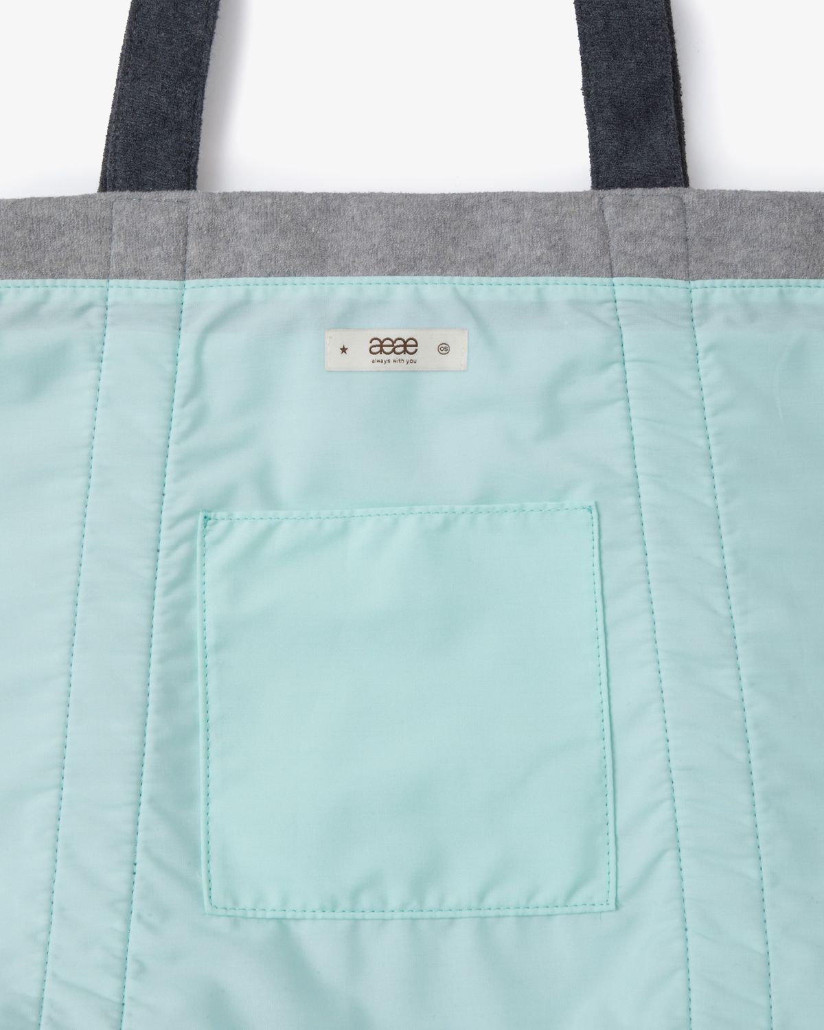 에이이에이이(AEAE) STRIPE BIG TOTE BAG [BROWN]