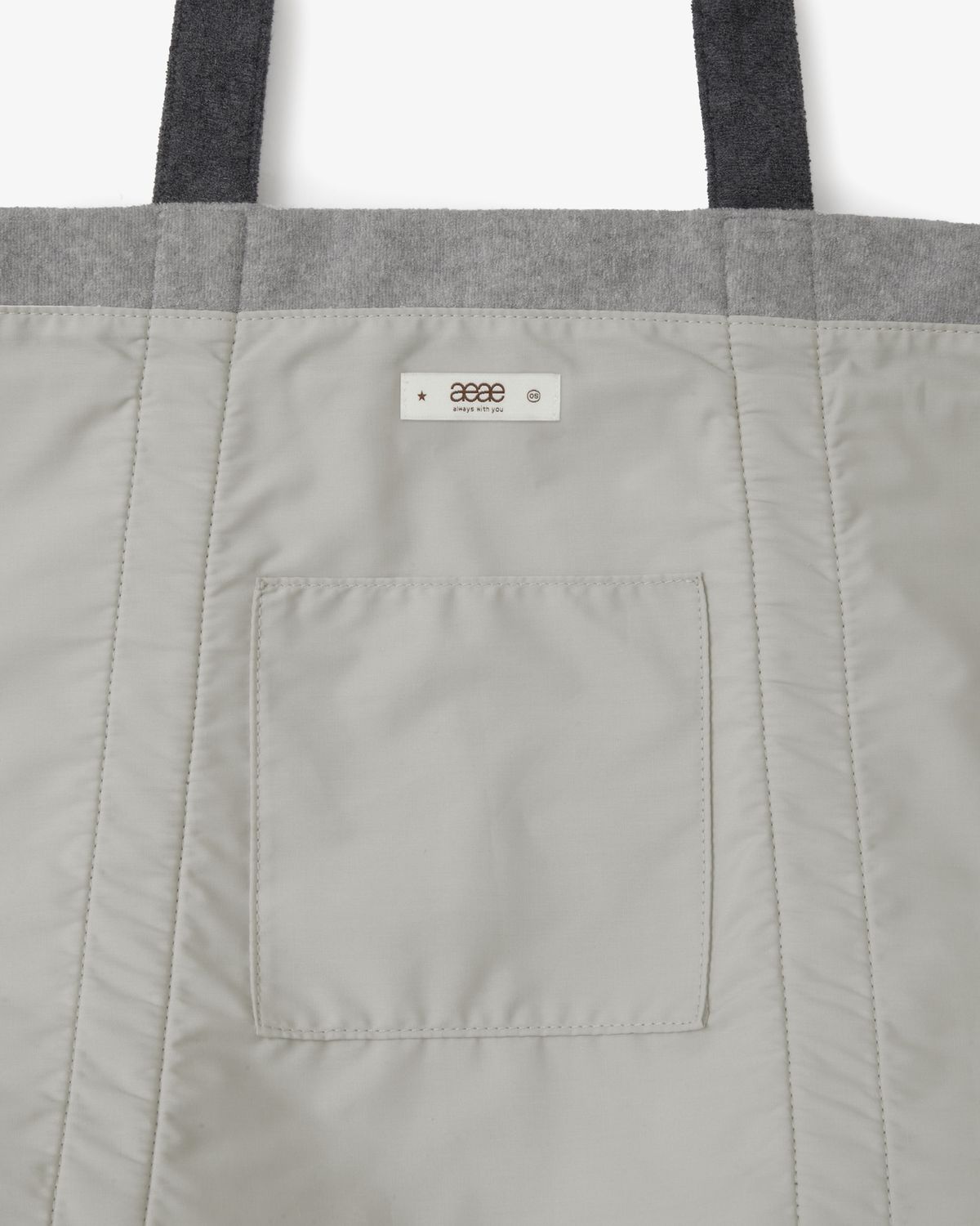 에이이에이이(AEAE) STRIPE BIG TOTE BAG [OLIVE]