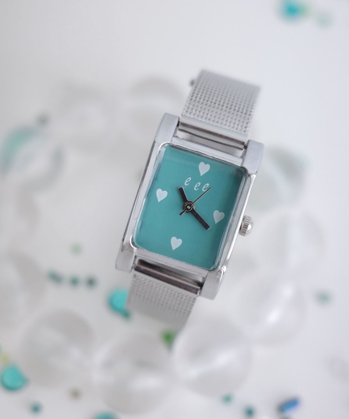 이스페이스(EEESPACE) Bubble Heart Watch (Apple Mint)