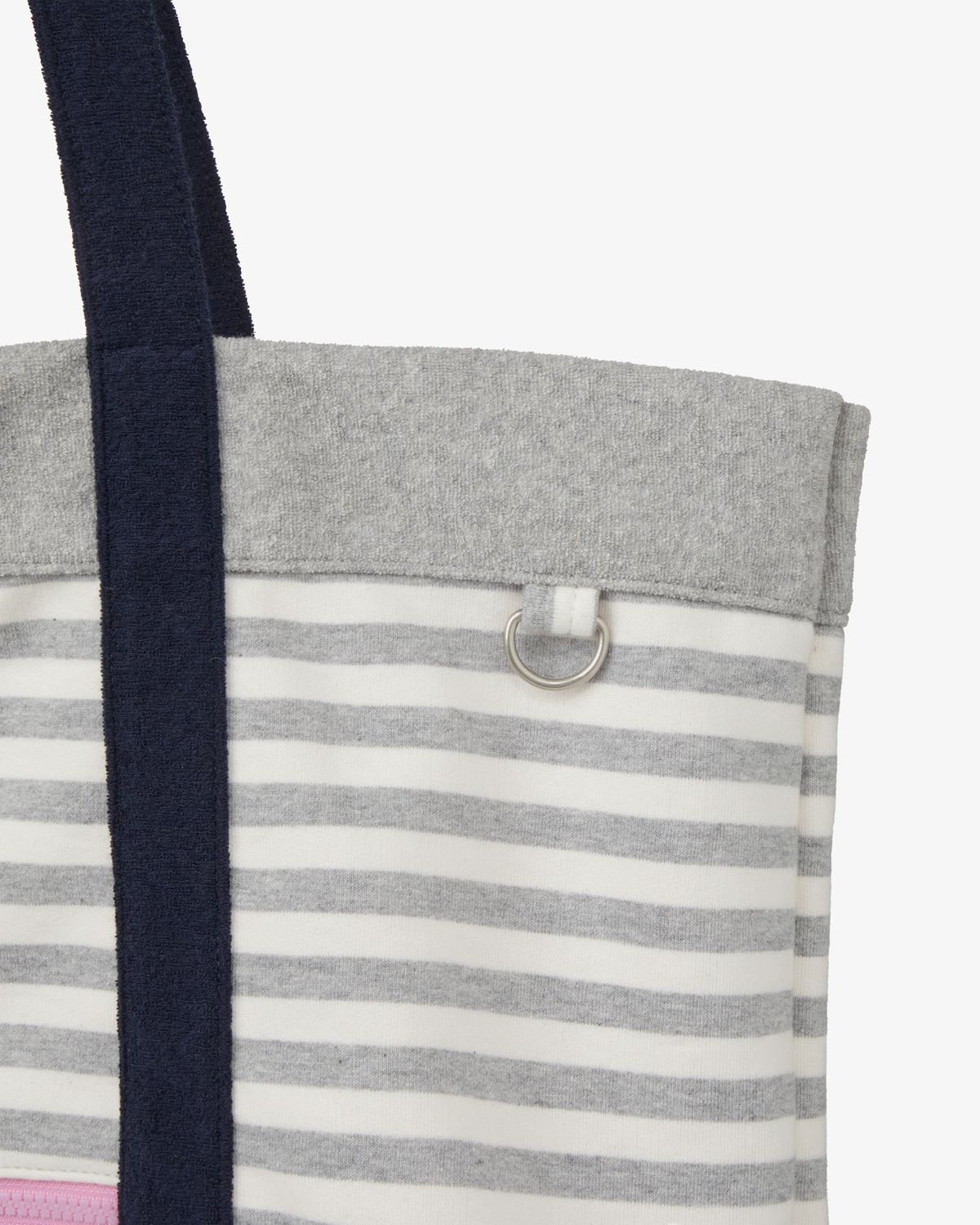 에이이에이이(AEAE) STRIPE BIG TOTE BAG [GREY]