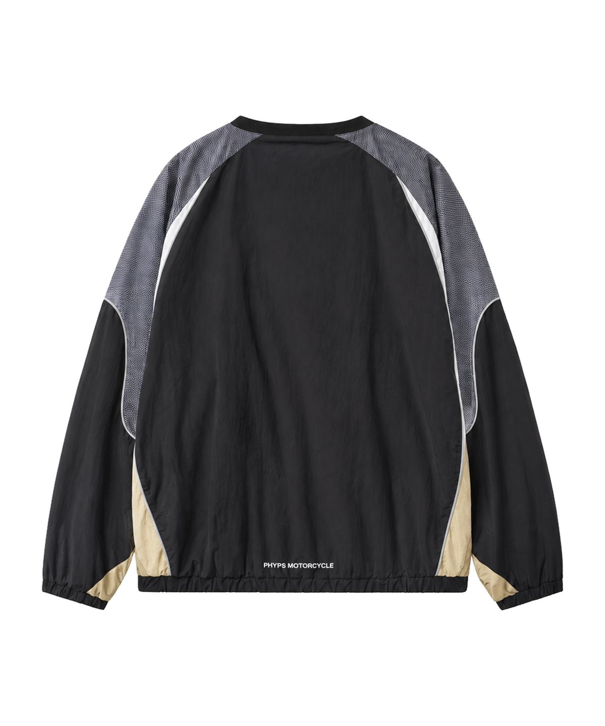 핍스 모터사이클(PHYPS MOTORCYCLE) [김간지 X 핍스 모터사이클] Vintage Logo Speed Track Nylon Long Sleeve Black