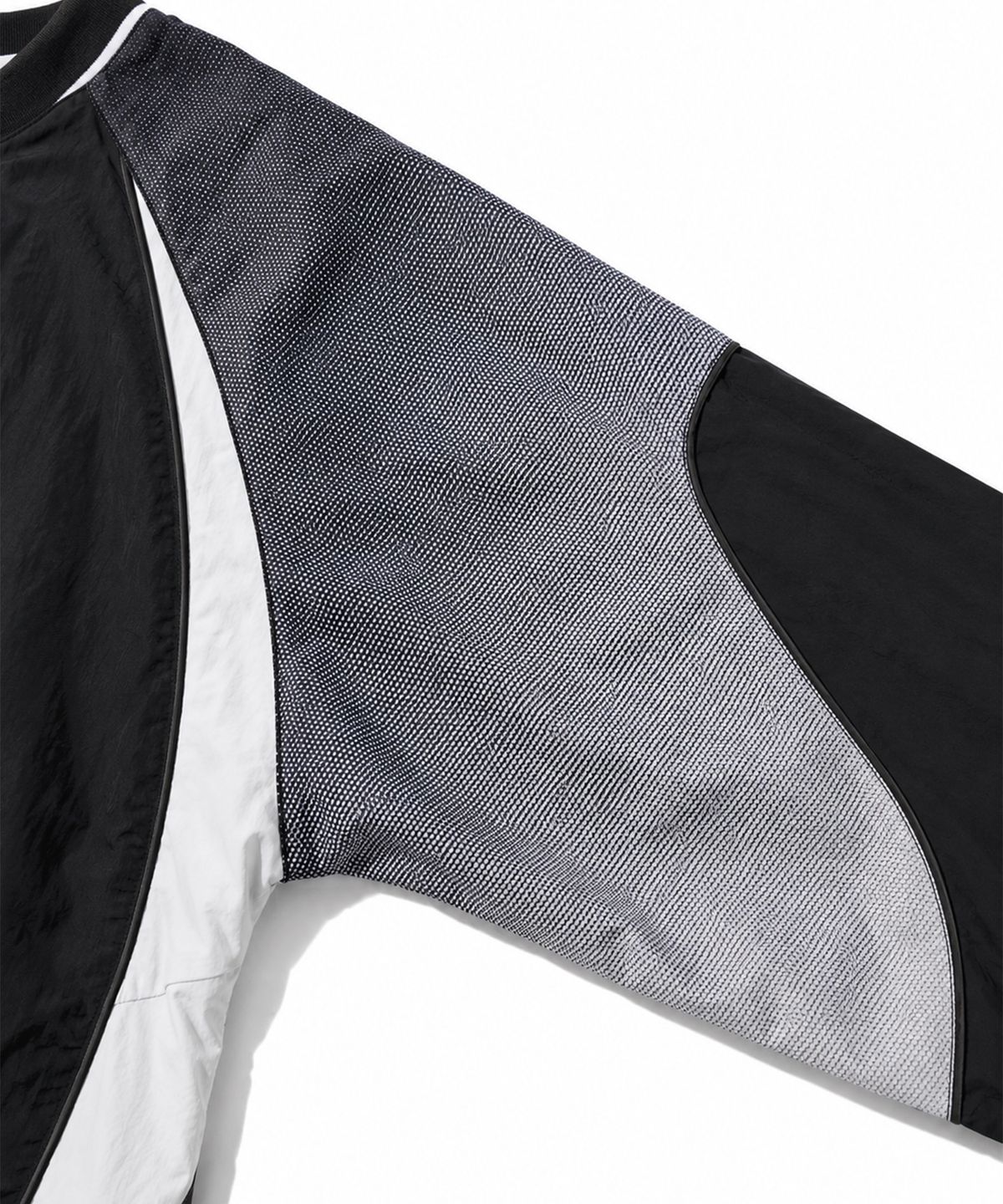 핍스 모터사이클(PHYPS MOTORCYCLE) [김간지 X 핍스 모터사이클] Vintage Logo Speed Track Nylon Long Sleeve Black