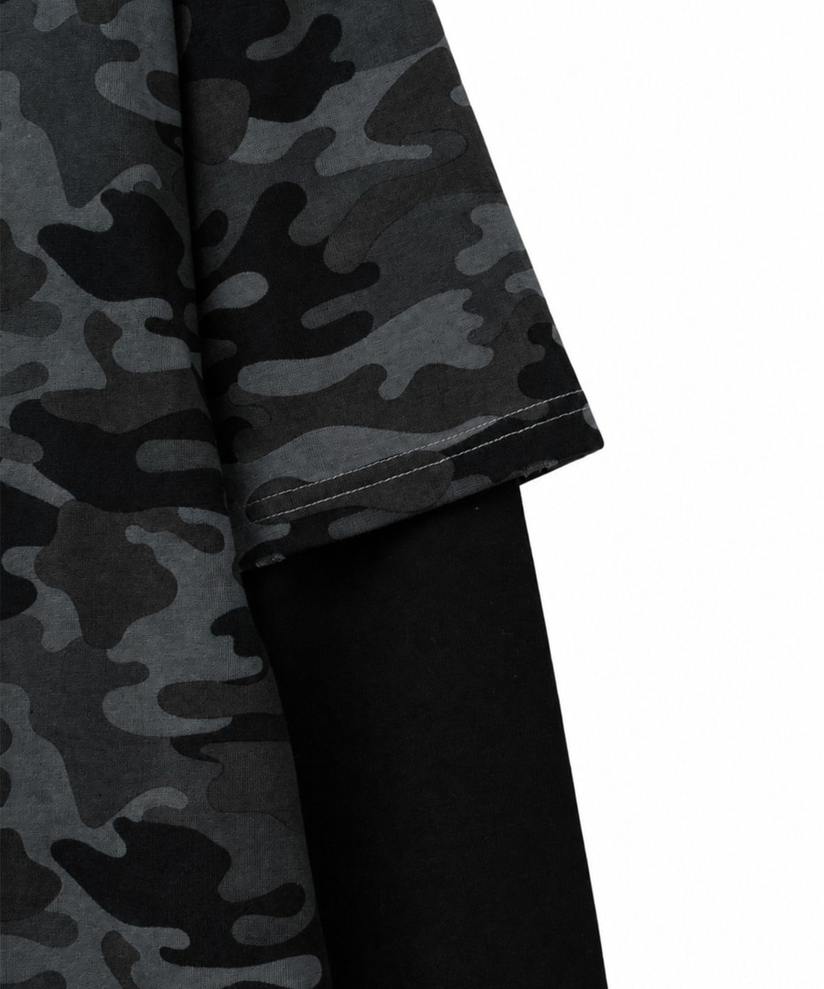 핍스 모터사이클(PHYPS MOTORCYCLE) Pigment Old Logo Layered Long Sleeve Camo