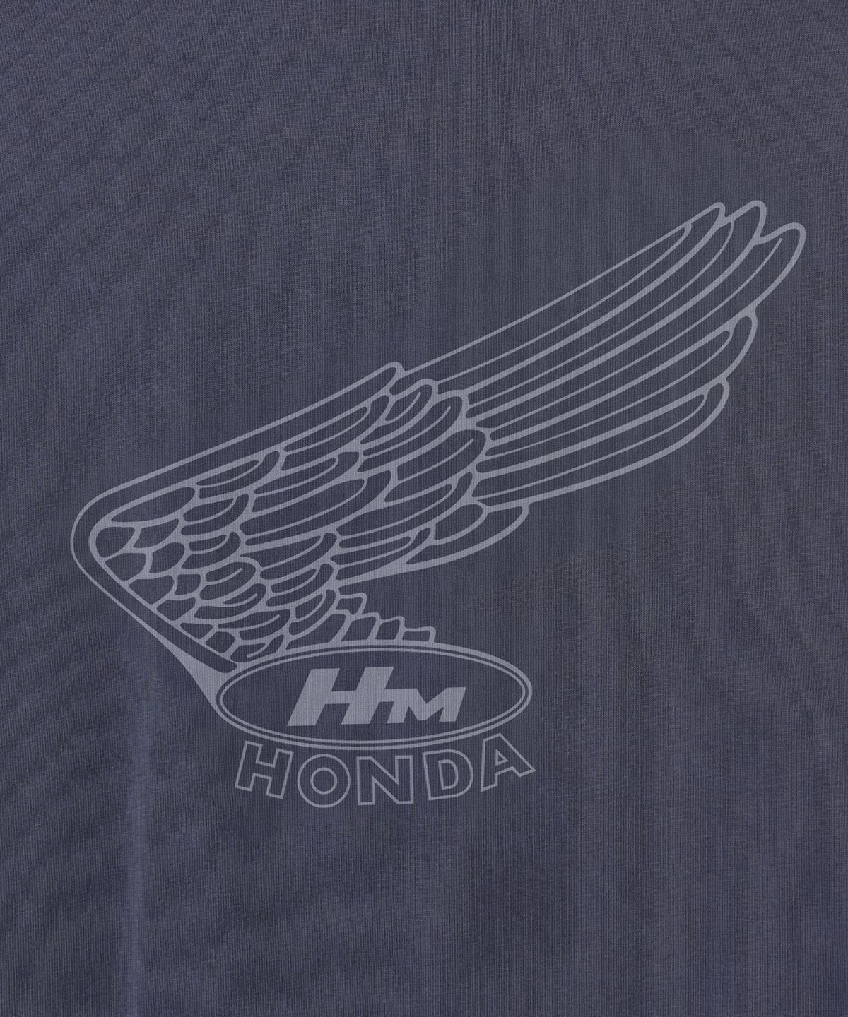 핍스 모터사이클(PHYPS MOTORCYCLE) Pigment Old Logo Layered Long Sleeve Navy