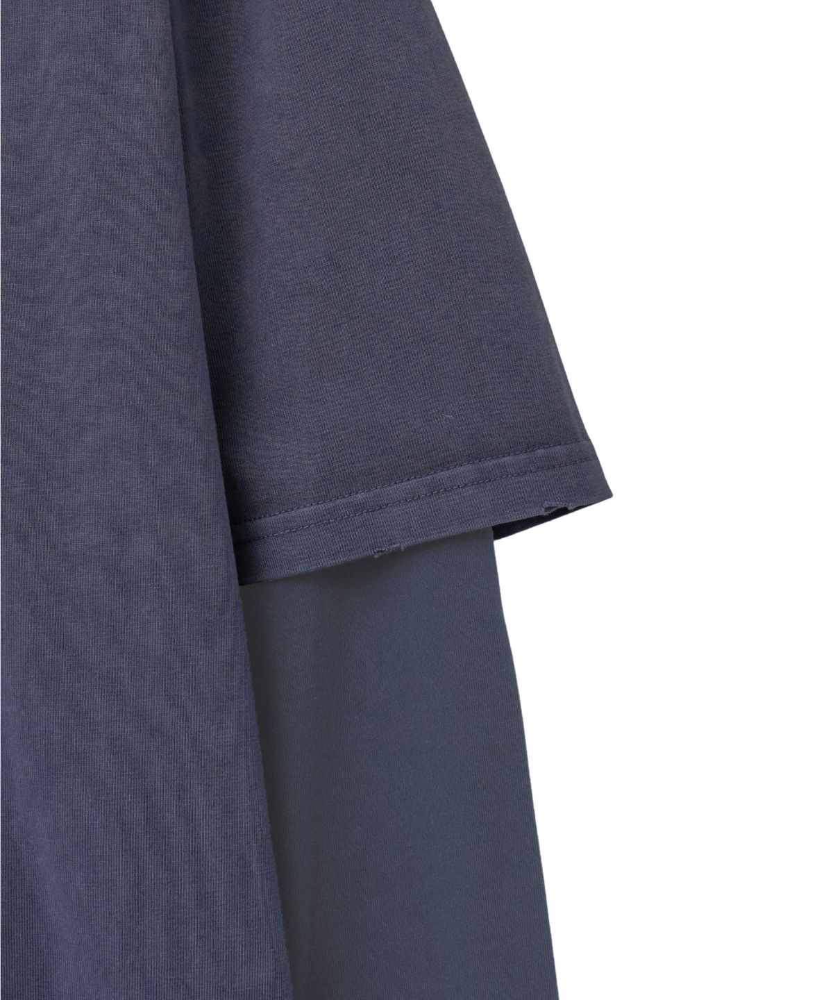 핍스 모터사이클(PHYPS MOTORCYCLE) Pigment Old Logo Layered Long Sleeve Navy