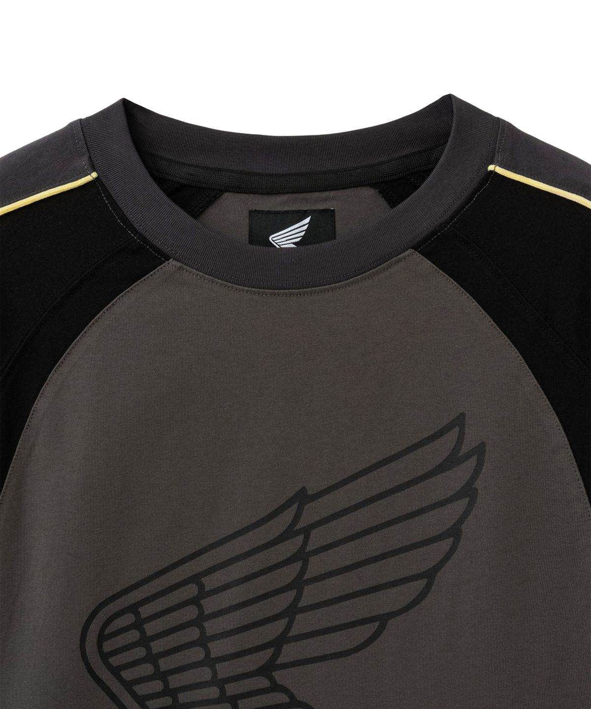 핍스 모터사이클(PHYPS MOTORCYCLE) Vintage Wing Logo Color Block Jersey Gray
