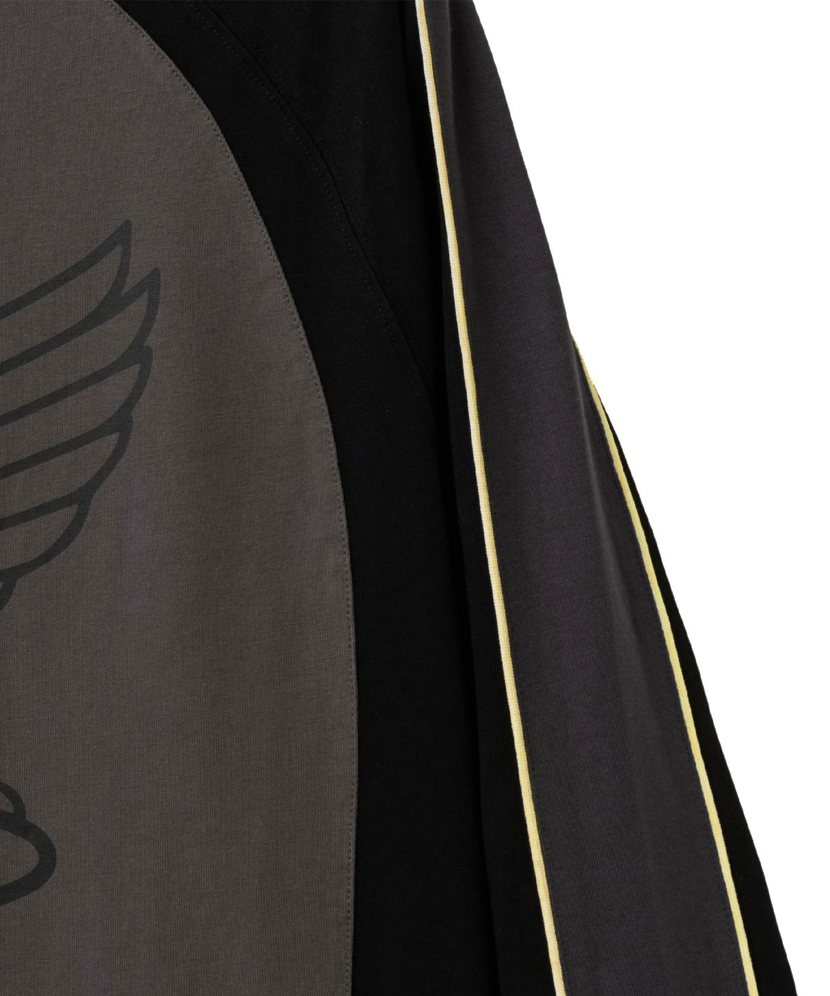 핍스 모터사이클(PHYPS MOTORCYCLE) Vintage Wing Logo Color Block Jersey Gray