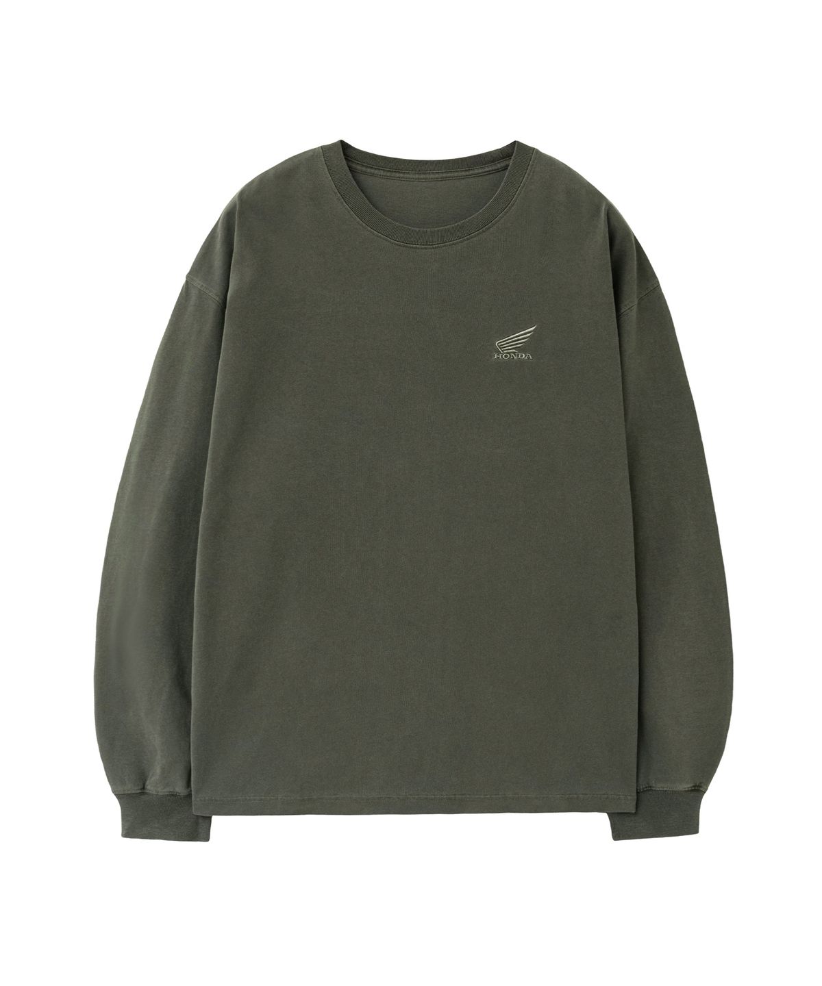핍스 모터사이클(PHYPS MOTORCYCLE) [2Pack] Original Small Wing Logo Long Sleeve Khaki