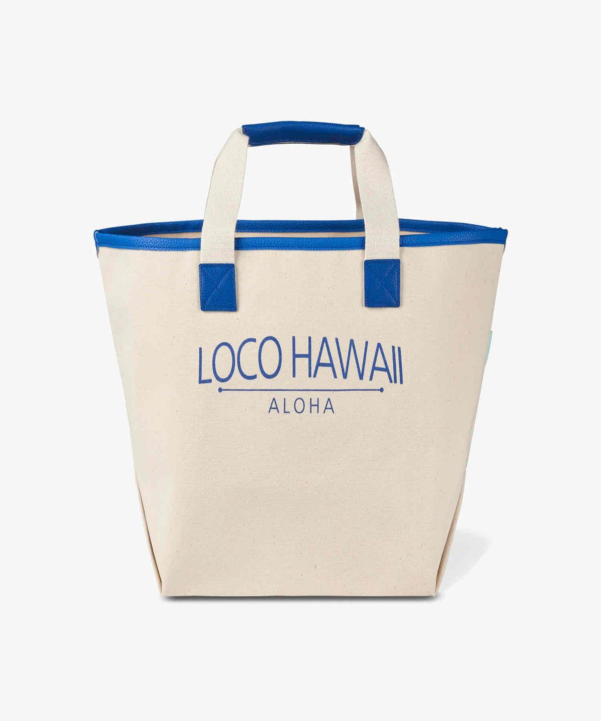 로코하와이(LOCO HAWAII) 로고이리  캔버스 쇼퍼백 (3컬러-블랙/그린/블루)