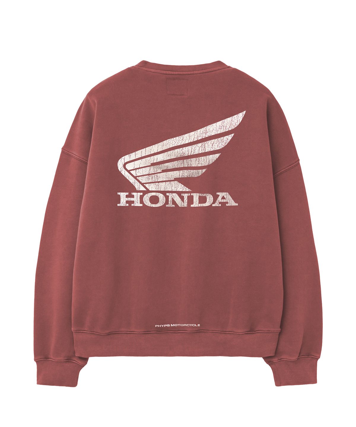 핍스 모터사이클(PHYPS MOTORCYCLE) Pigment Hunter Cub Sweatshirt Red