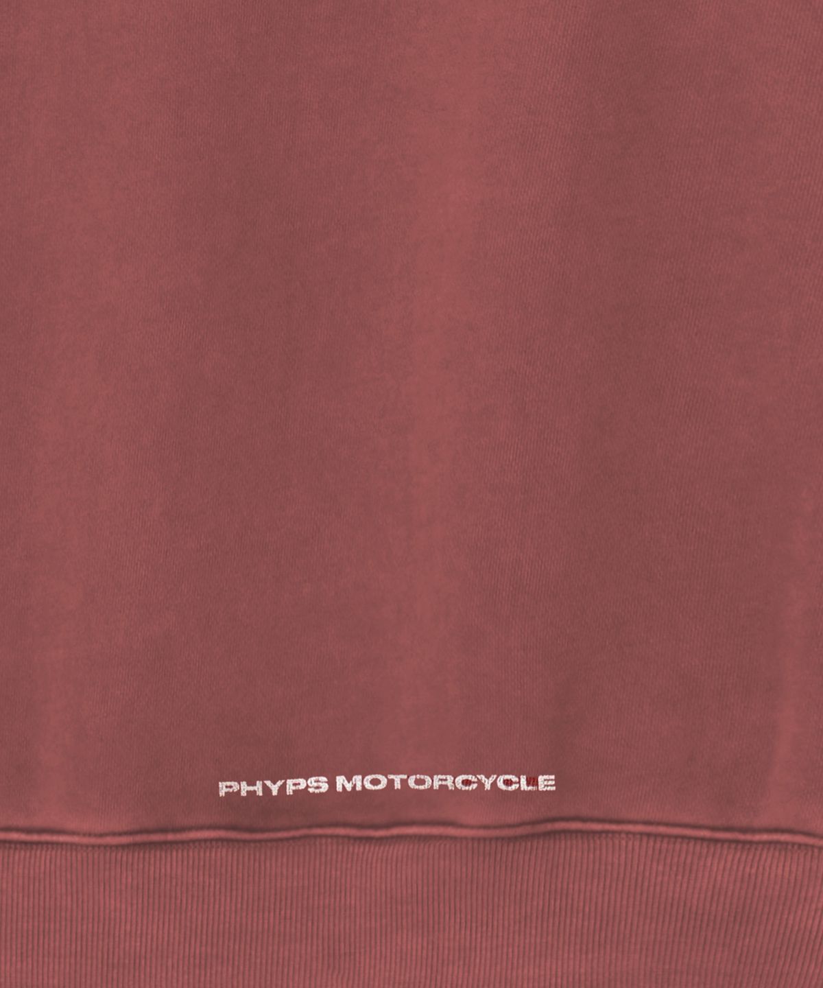 핍스 모터사이클(PHYPS MOTORCYCLE) Pigment Hunter Cub Sweatshirt Red
