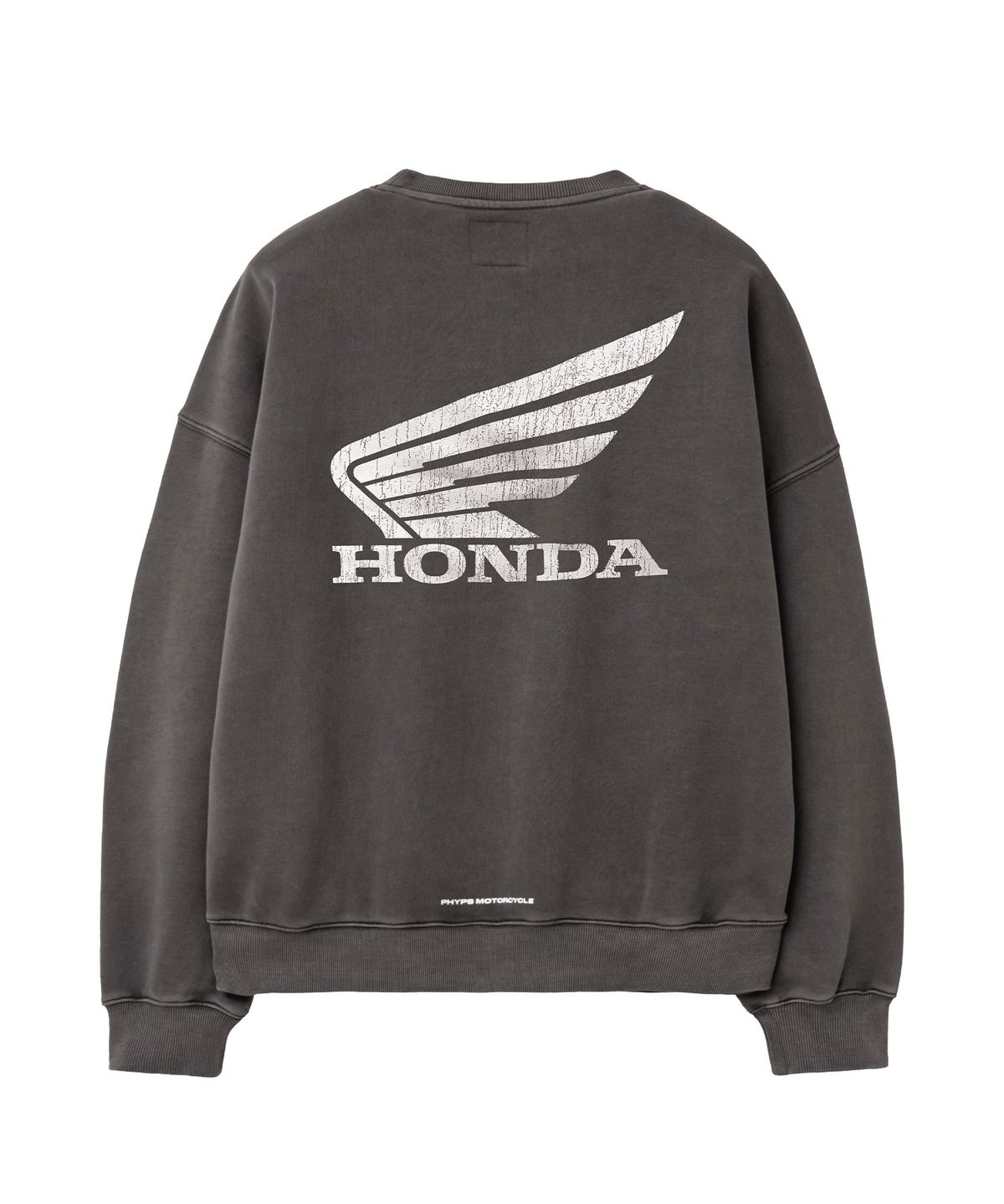 핍스 모터사이클(PHYPS MOTORCYCLE) Pigment Hunter Cub Sweatshirt Charcoal