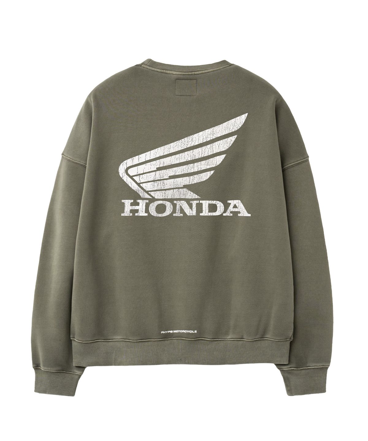 핍스 모터사이클(PHYPS MOTORCYCLE) Pigment Monkey 125 Sweatshirt Olive