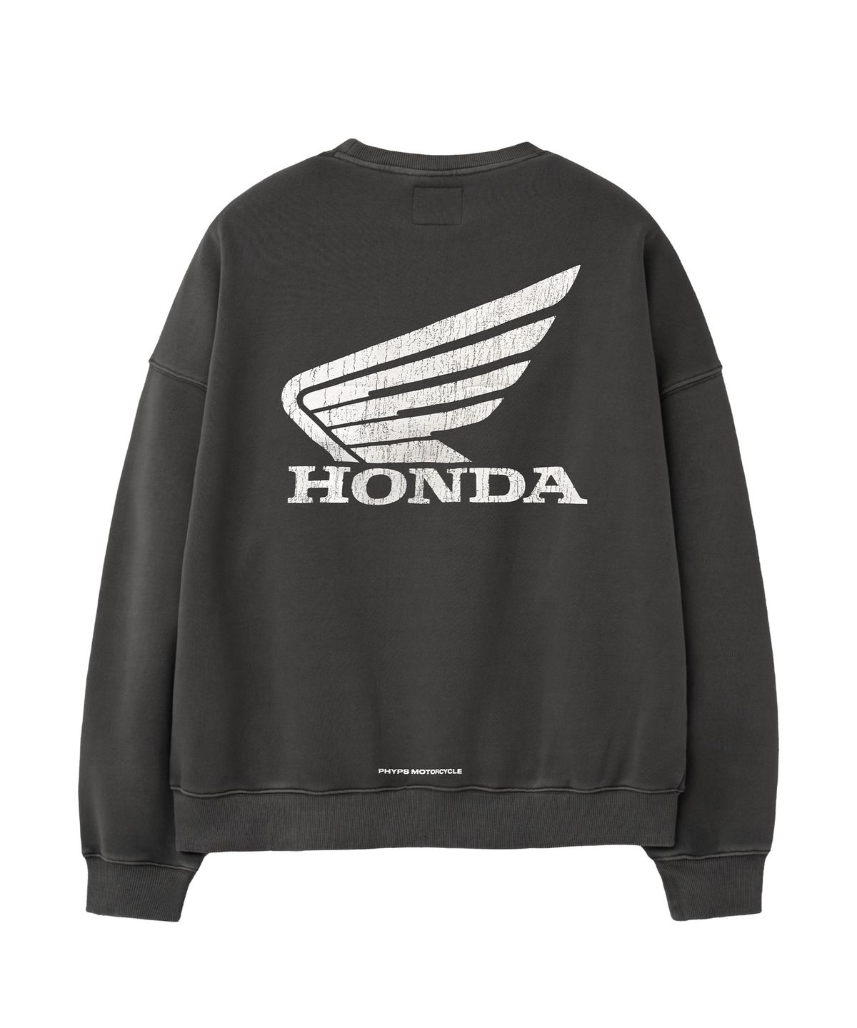 핍스 모터사이클(PHYPS MOTORCYCLE) Pigment Monkey 125 Sweatshirt Charcoal