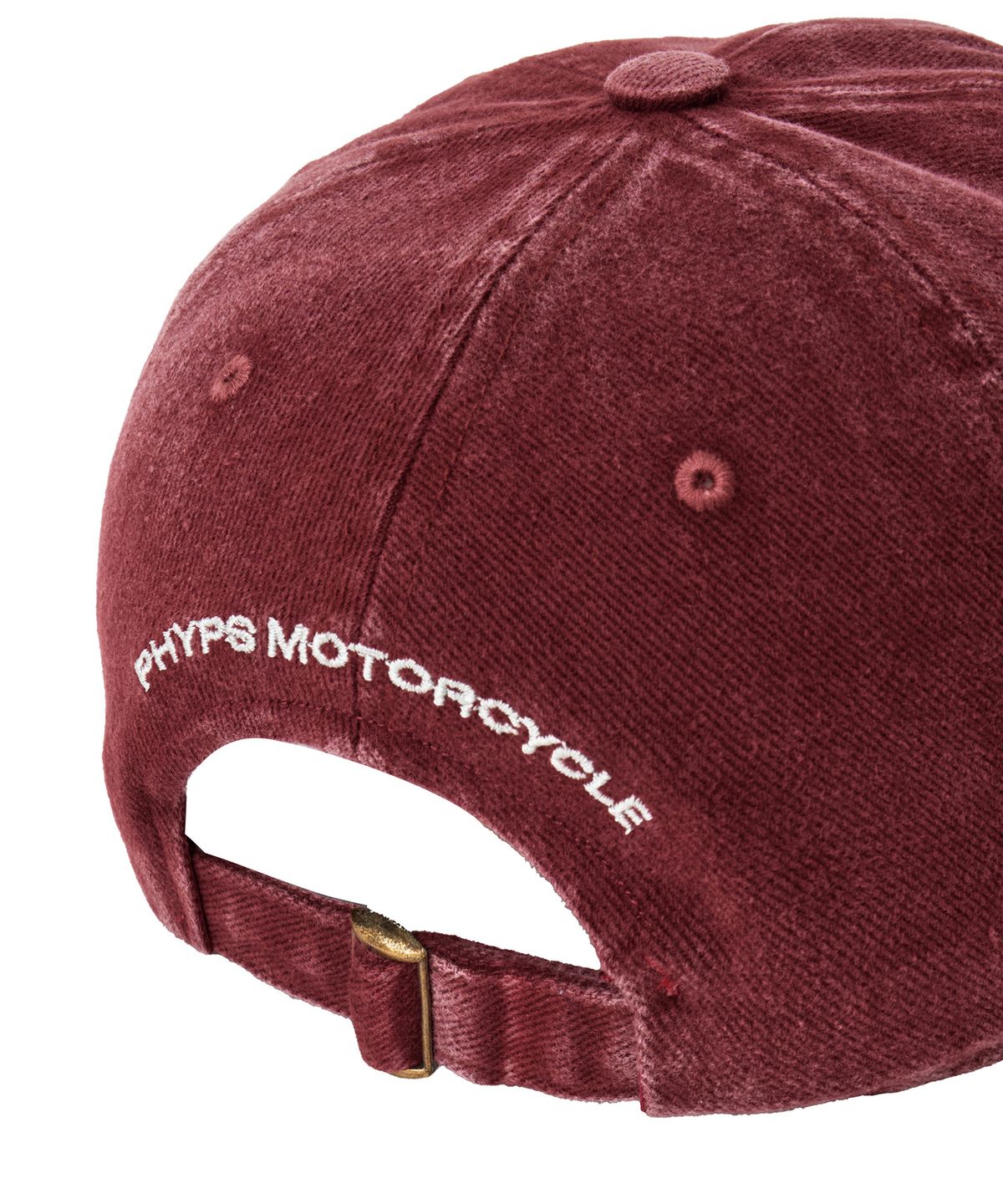 핍스 모터사이클(PHYPS MOTORCYCLE) Washed Vintage Racing Cap Burgundy