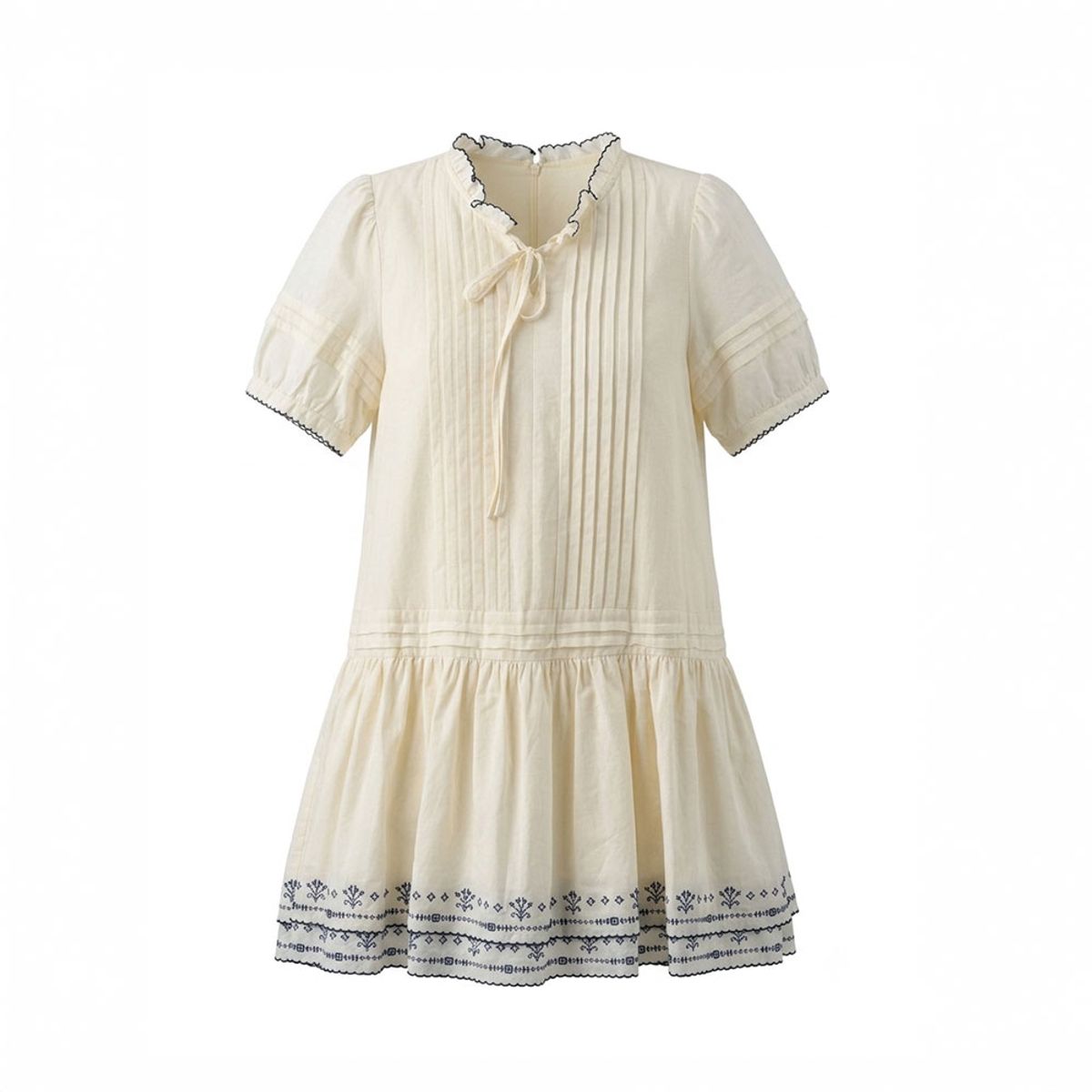 던드롭(DUNDROP) DD_Pintuck tiered babydoll dress