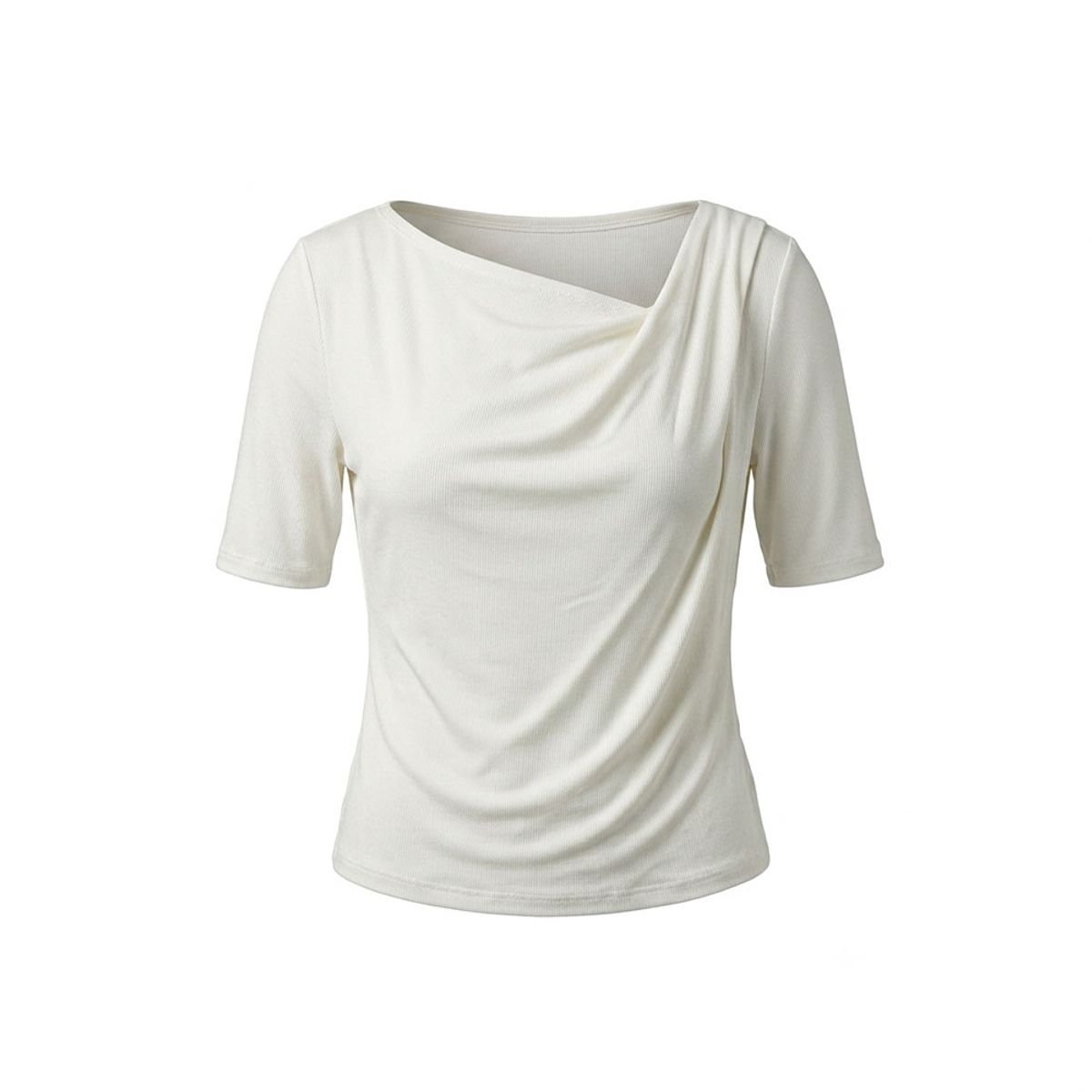 던드롭(DUNDROP) DD_Cowl neck short sleeve top