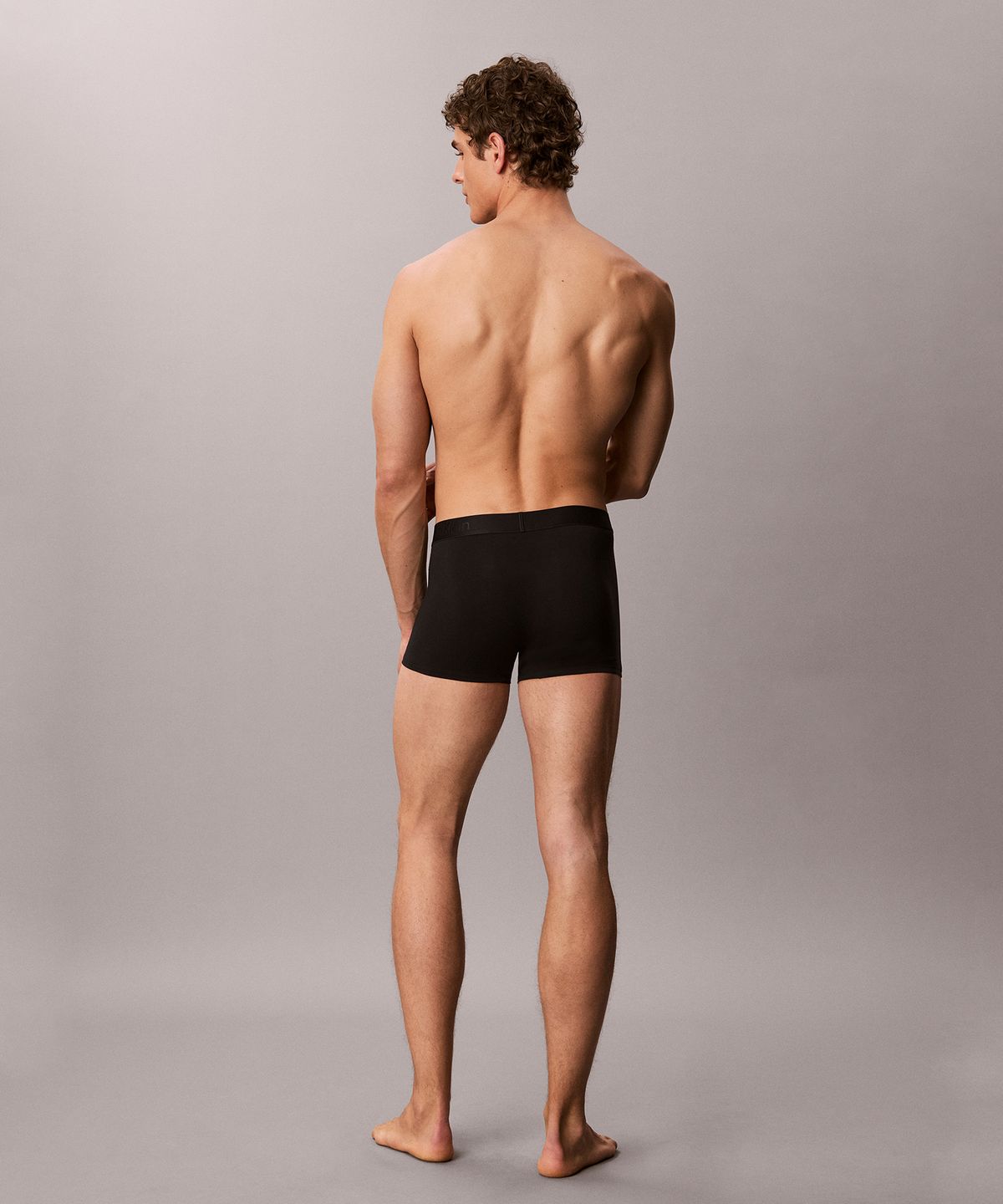 캘빈클라인 언더웨어(CALVIN KLEIN UNDERWEAR) 남성 CK 블랙 코튼 스트레치 트렁크_NB4647UB1