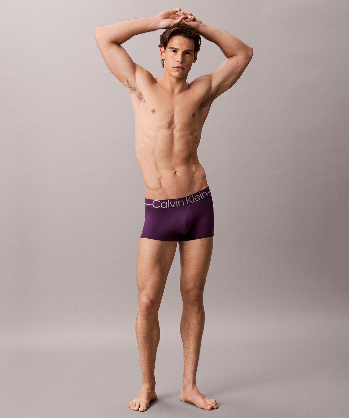 캘빈클라인 언더웨어(CALVIN KLEIN UNDERWEAR) 남성 샤인 마이크로 로우 라이즈 트렁크_NB4512VBN